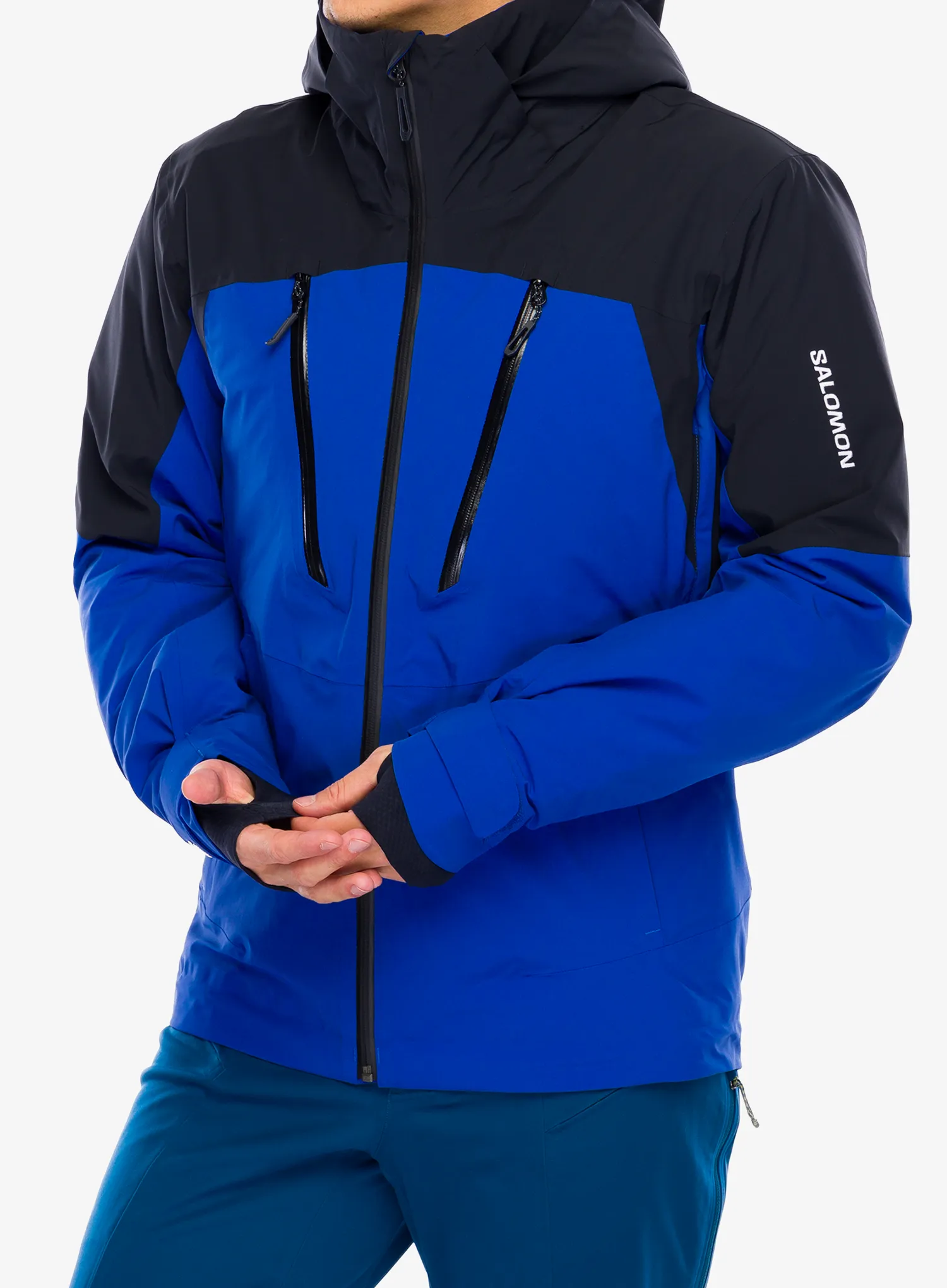 Куртка лижна Salomon Brilliant Jacket - surf the web/deep black