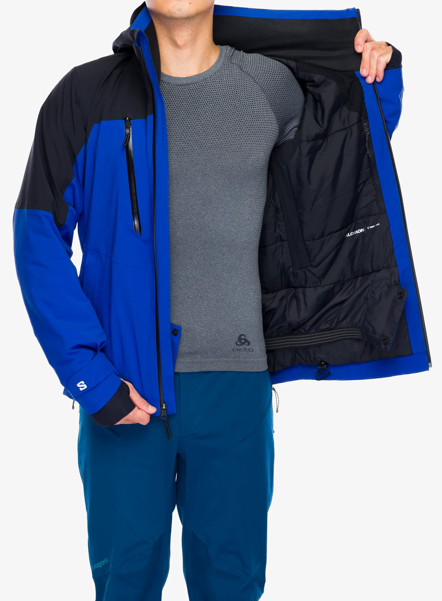 Куртка лижна Salomon Brilliant Jacket - surf the web/deep black