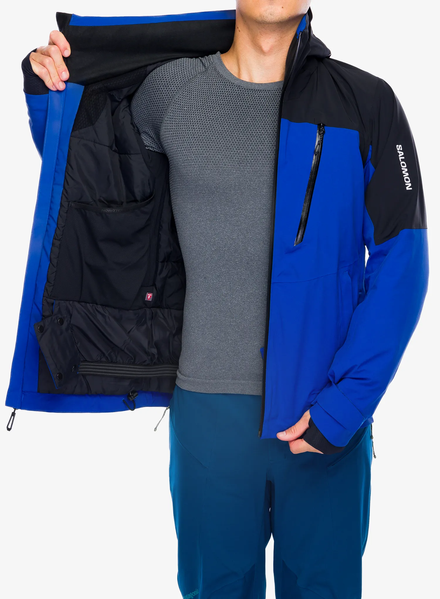 Куртка лижна Salomon Brilliant Jacket - surf the web/deep black