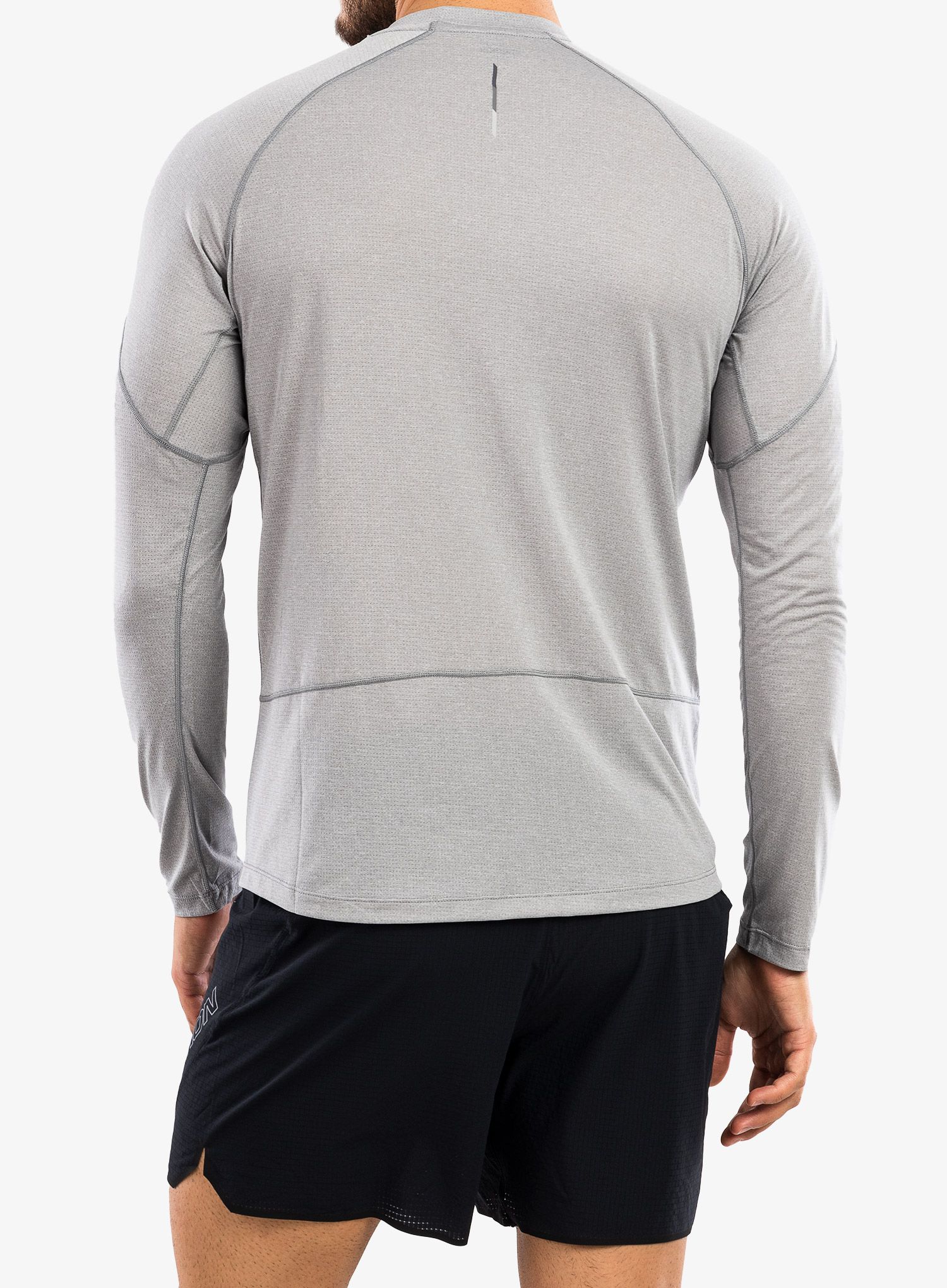 Кофта Salomon Cross Run Ls Tee - alloy/heather