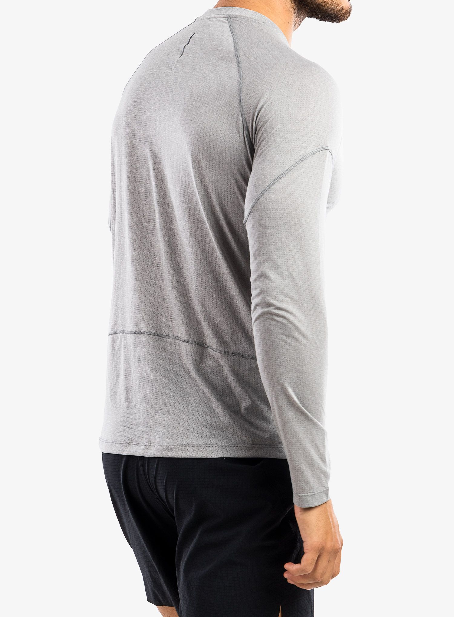 Кофта Salomon Cross Run Ls Tee - alloy/heather