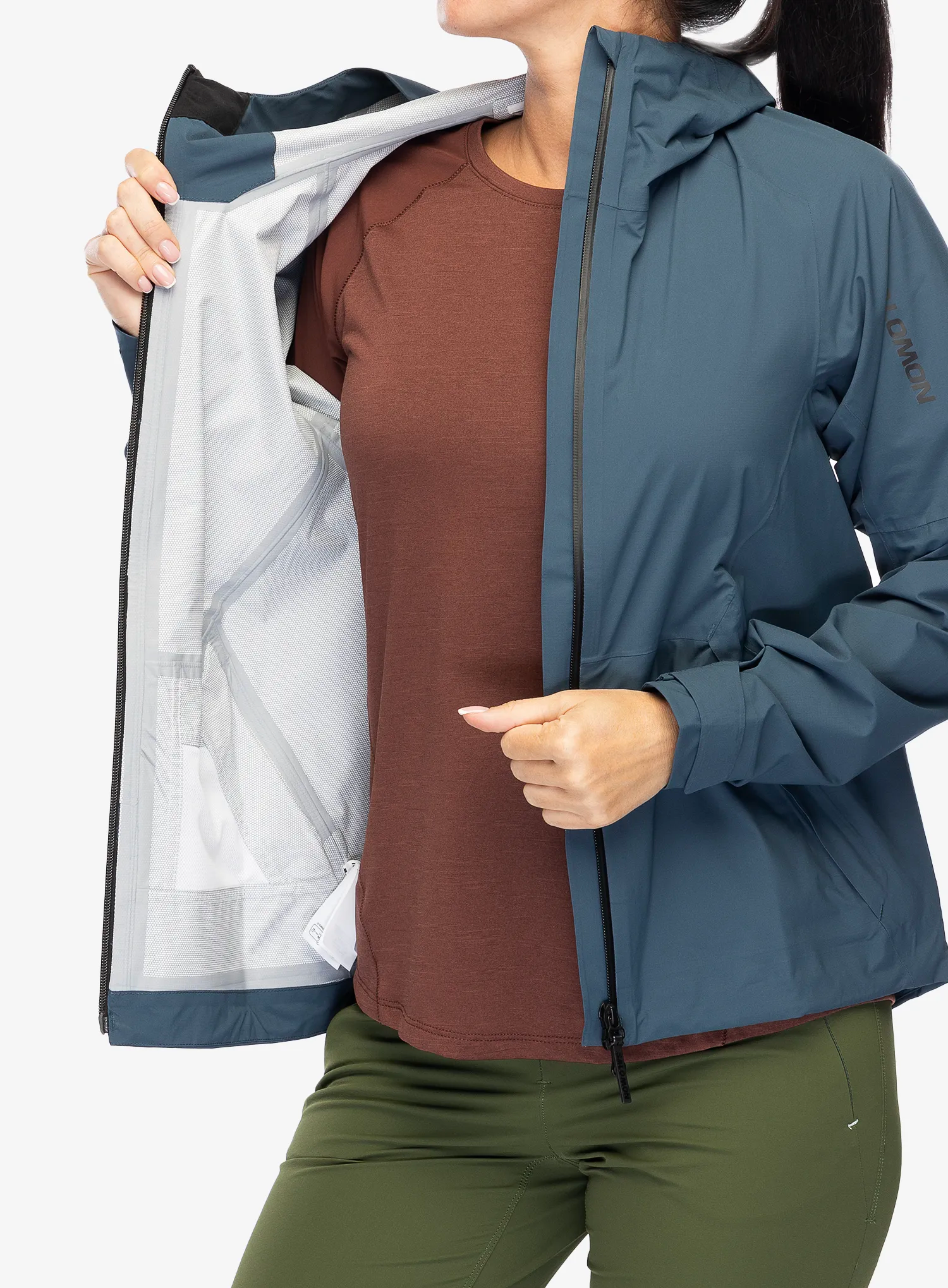 Куртка з мембраною жіноча Salomon Outerpath Jacket - midnight navy