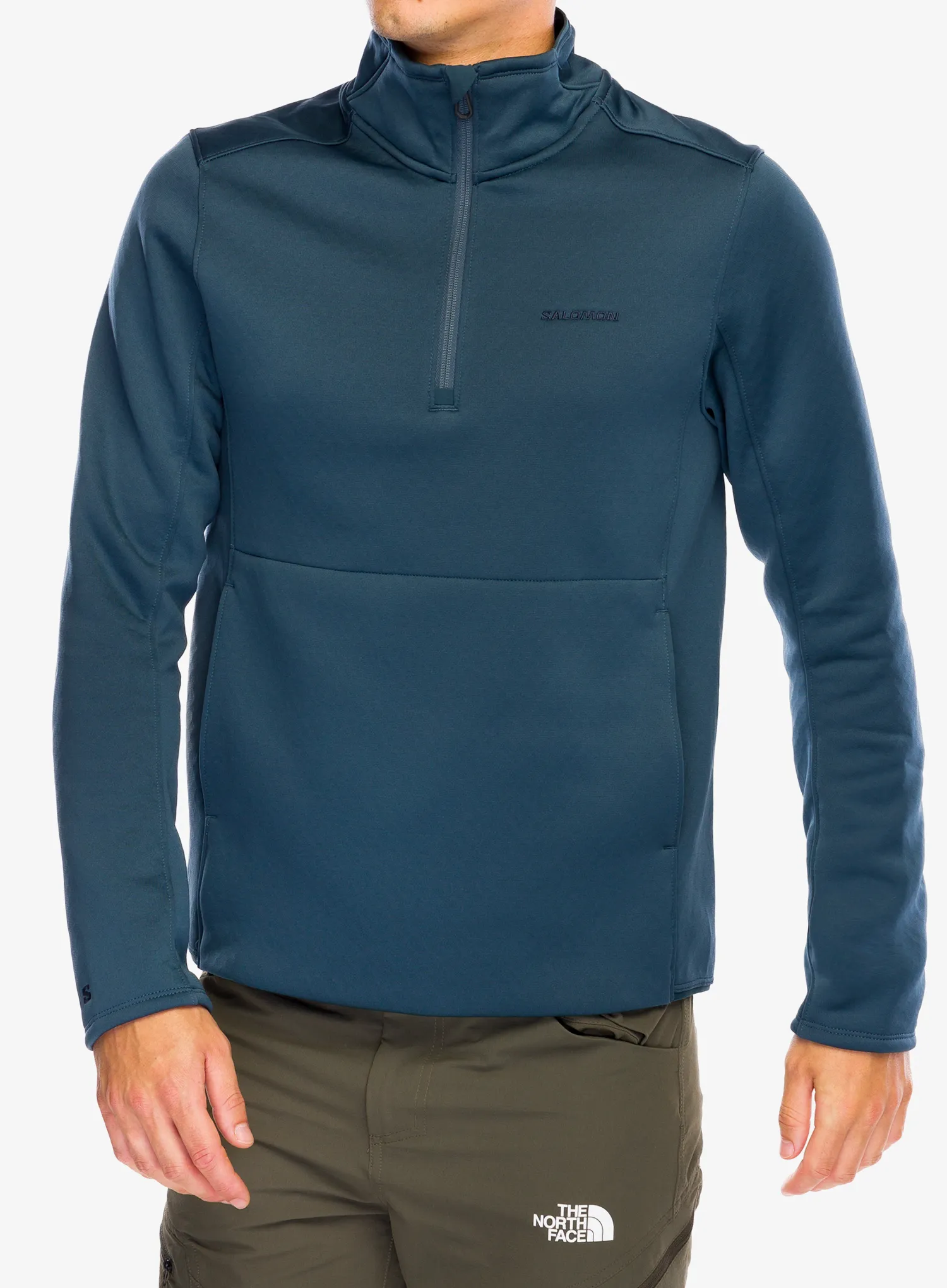 Кофта без каптура Salomon Essential Warm Hz Mid - midnight navy