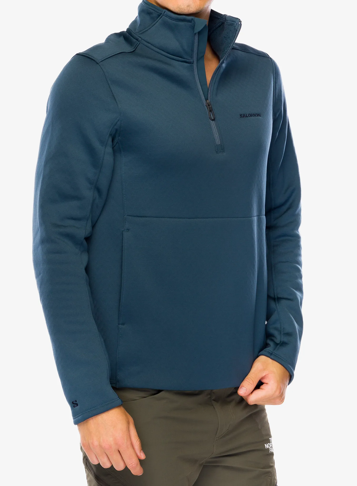 Кофта без каптура Salomon Essential Warm Hz Mid - midnight navy