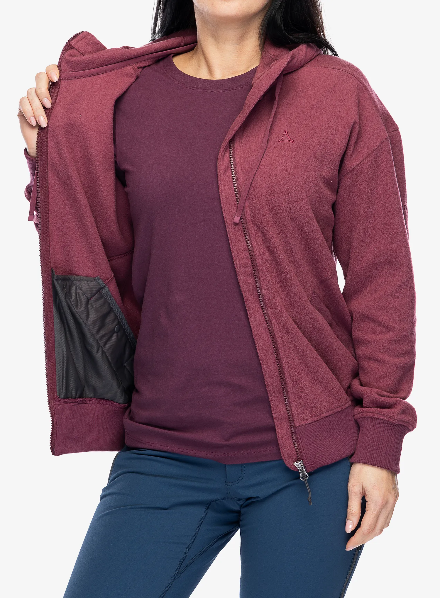 Кофта флісова жіноча Schoffel Fleece Jk Style Leveche - acai
