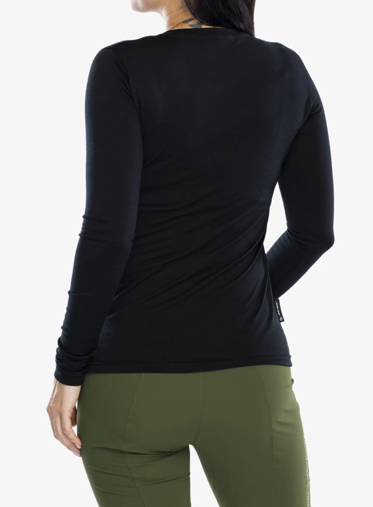 Кофта жіноча Sensor Merino Active PT Tee L/S - black arrows