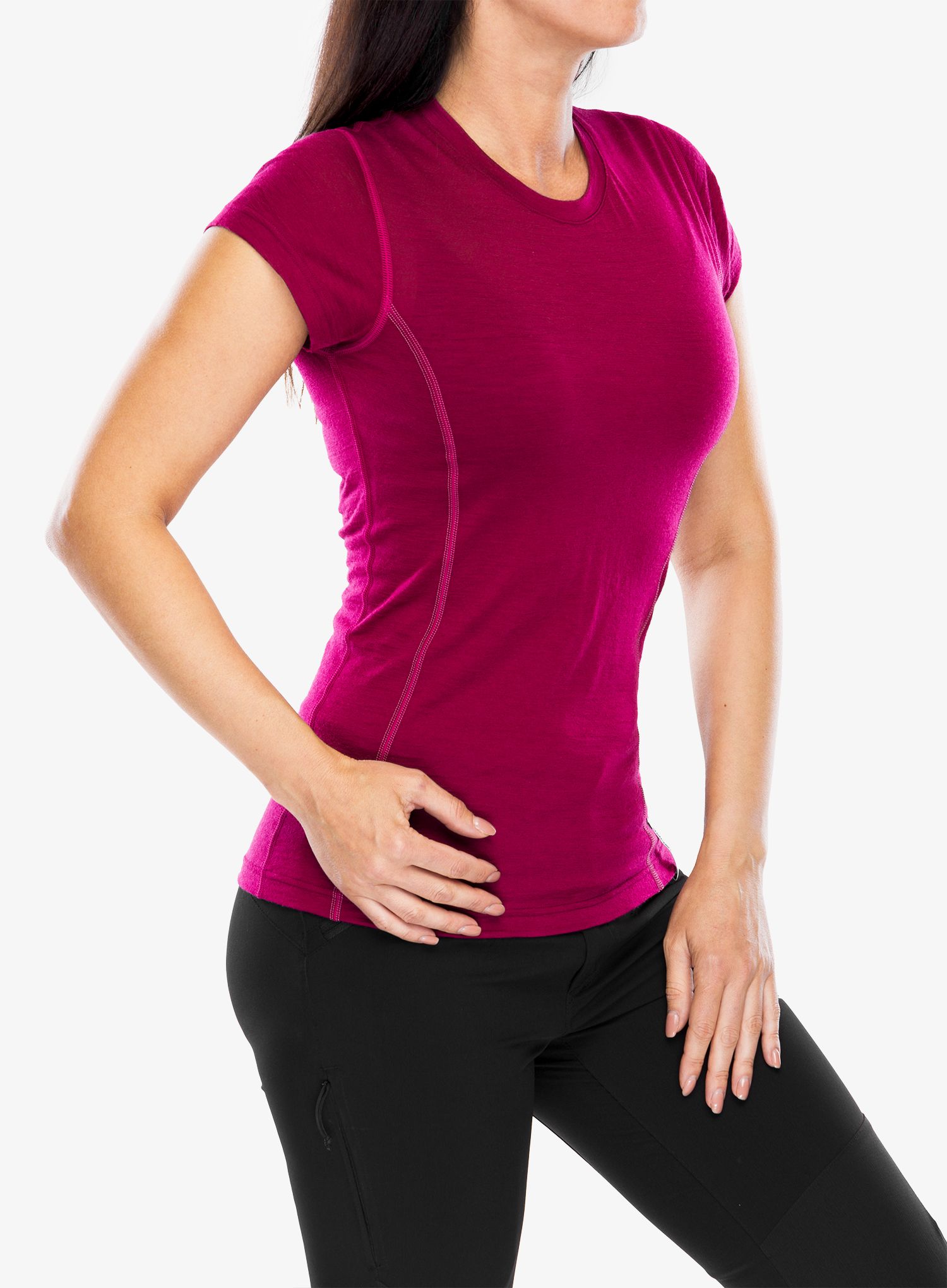 Термофутболка жіноча Sensor Merino Active Tee S/S - lilla