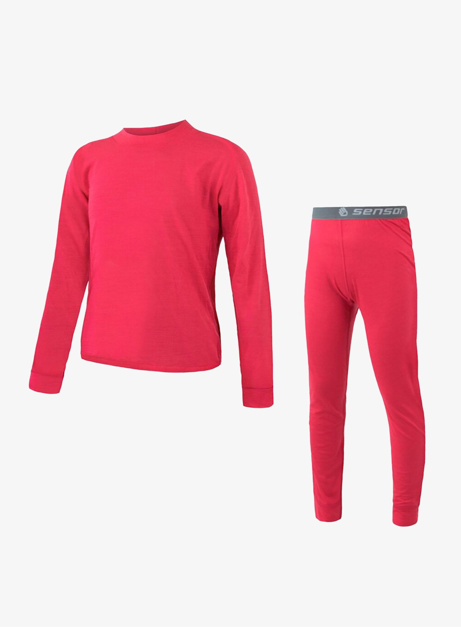 Білизна термоактивна для дітей Sensor Merino Air Set Tee LS + Underpants - magenta