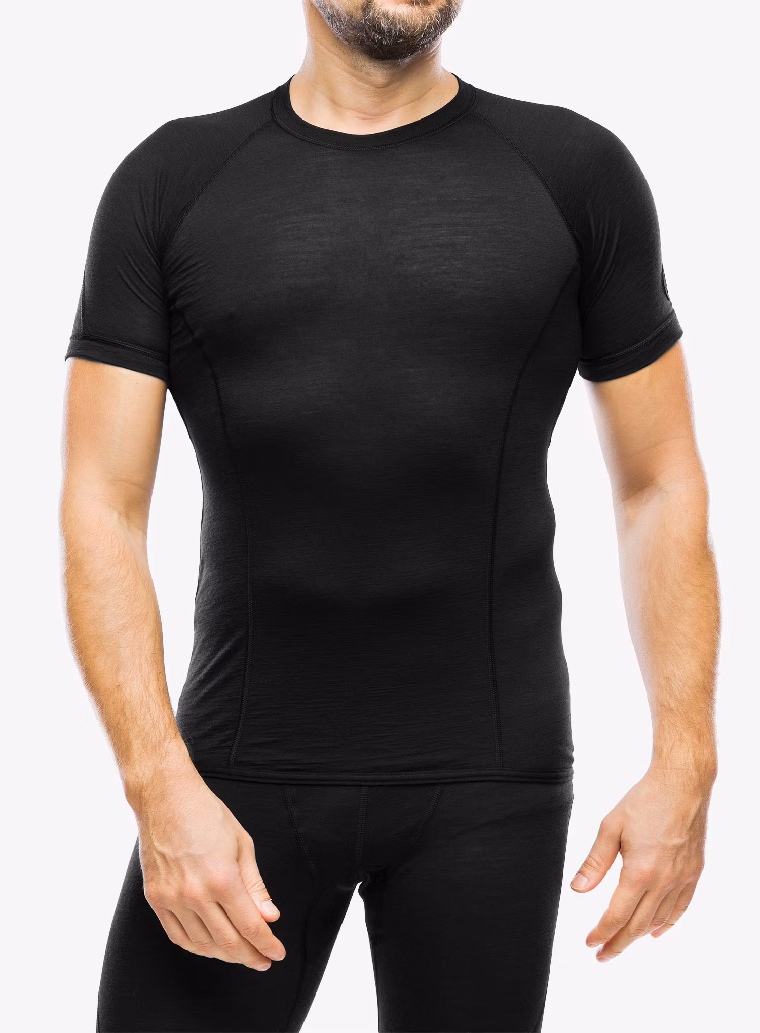 Термофутболка Sensor Merino Air Tee S/S - black/ black