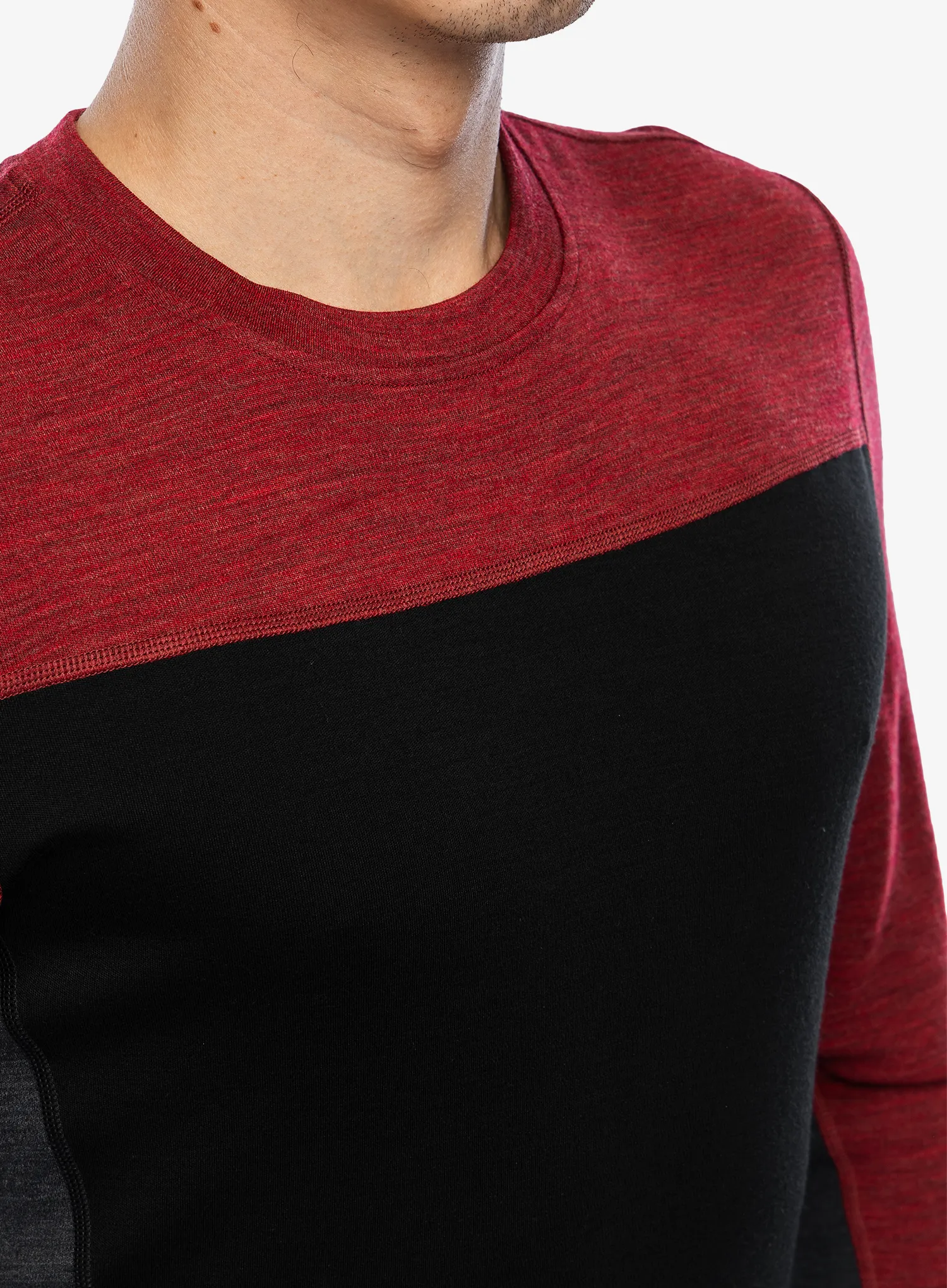 Термокофта Smartwool Classic Thermal Merino BL Colorblock Crew Boxed - blk/currant