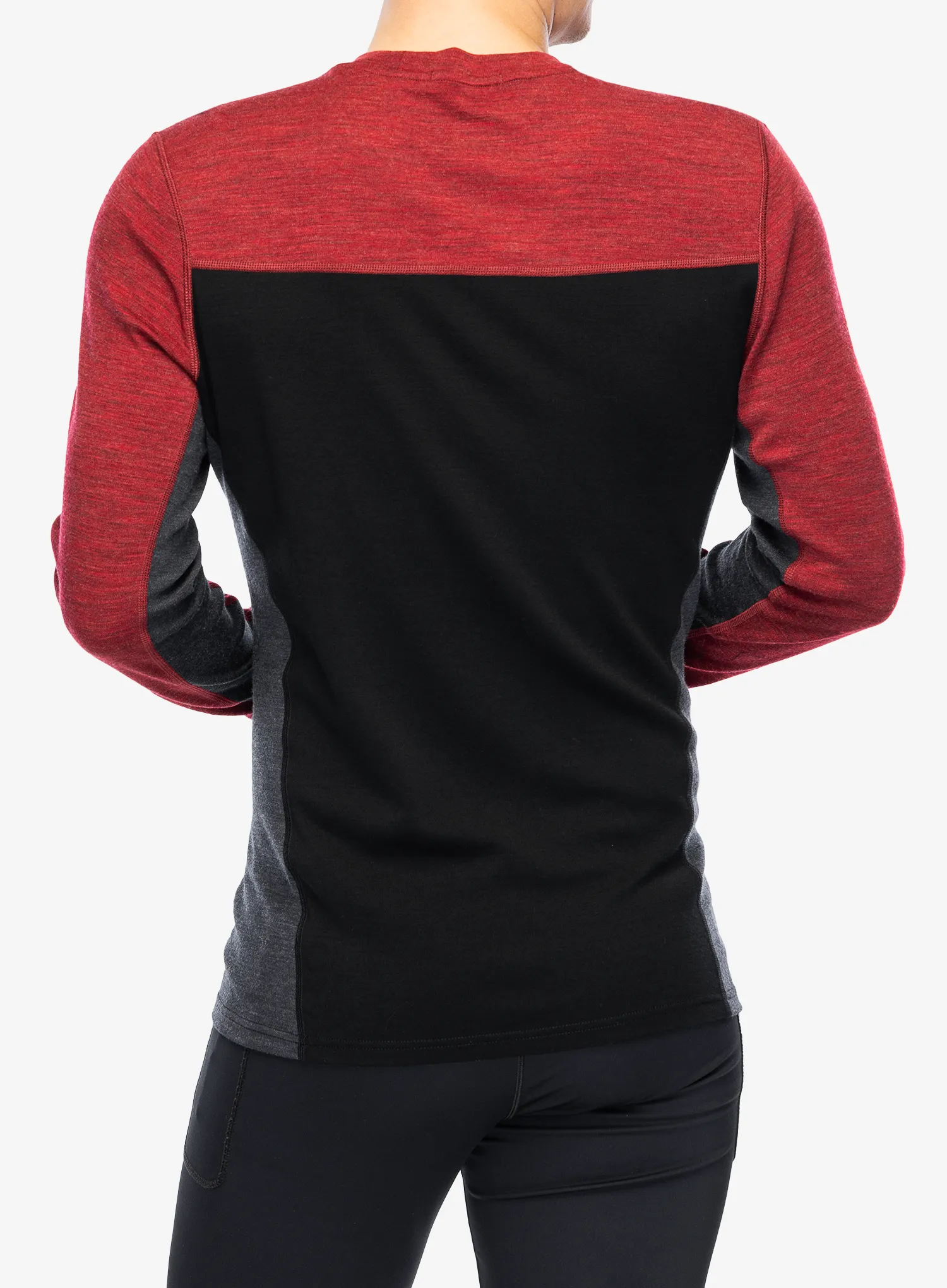 Термокофта Smartwool Classic Thermal Merino BL Colorblock Crew Boxed - blk/currant