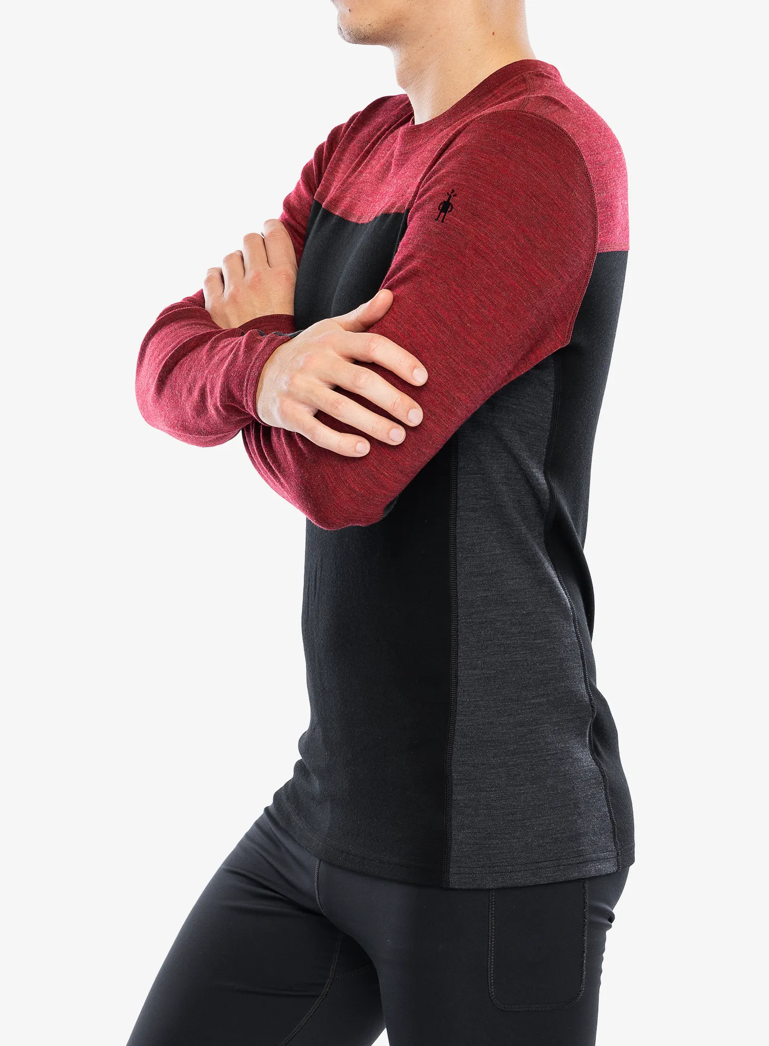 Термокофта Smartwool Classic Thermal Merino BL Colorblock Crew Boxed - blk/currant