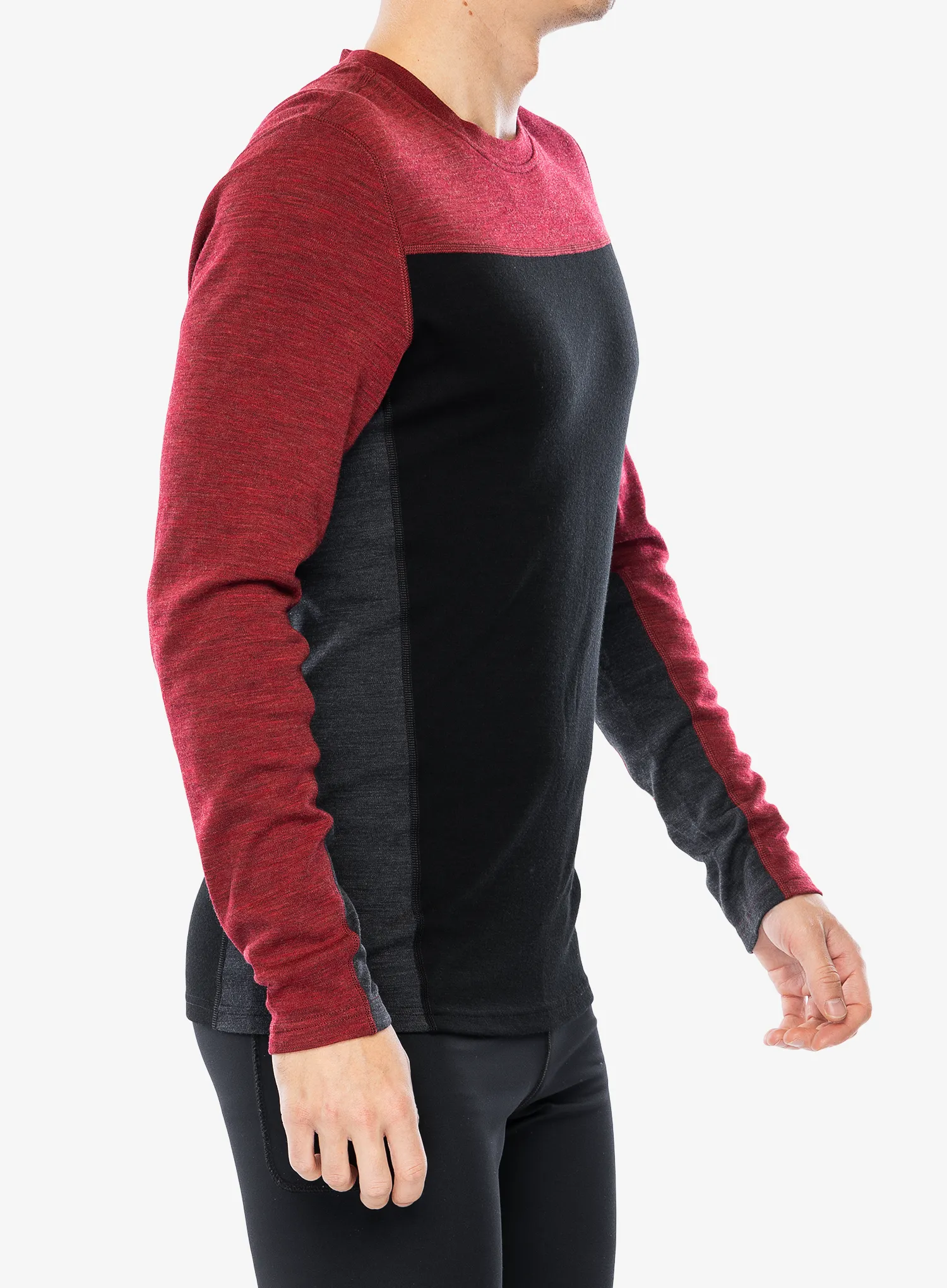 Термокофта Smartwool Classic Thermal Merino BL Colorblock Crew Boxed - blk/currant