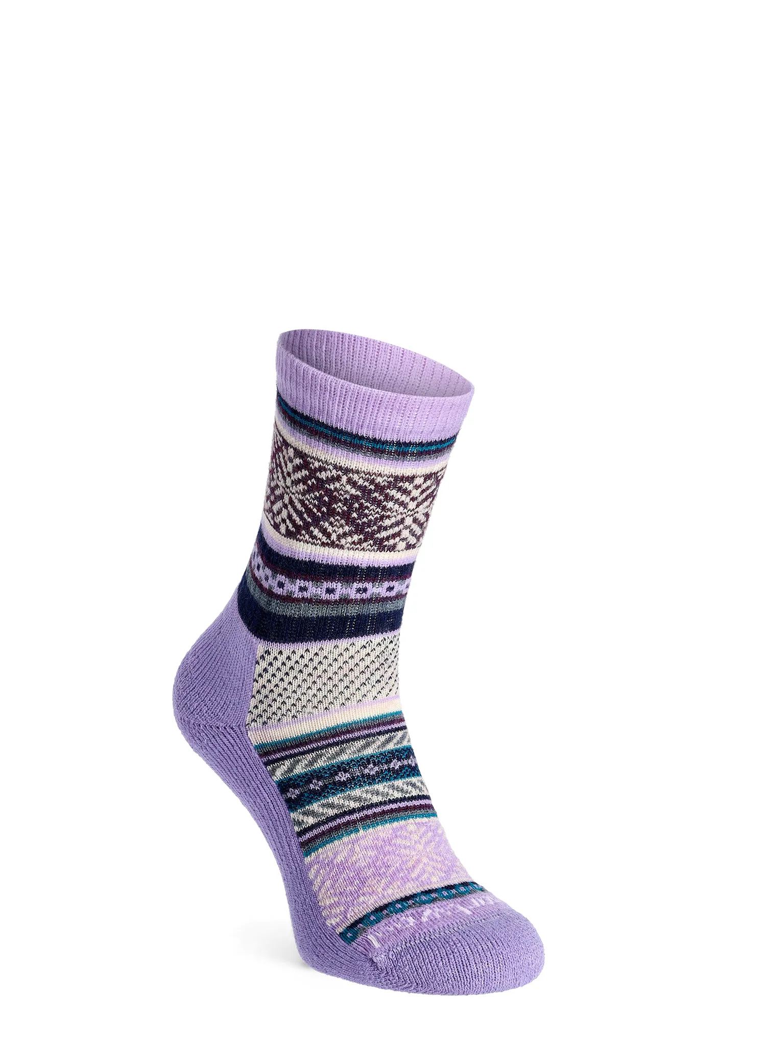 Шкарпетки з мериноса Smartwool Fair Isle Sweater Crew Socks - ultra violet