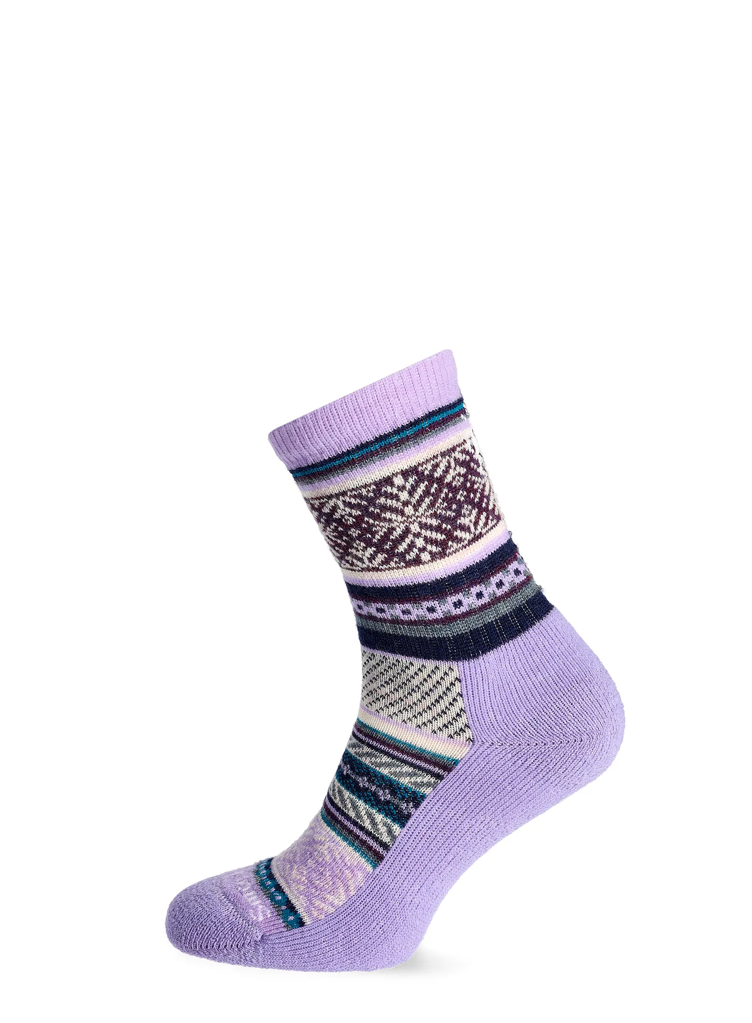 Шкарпетки з мериноса Smartwool Fair Isle Sweater Crew Socks - ultra violet