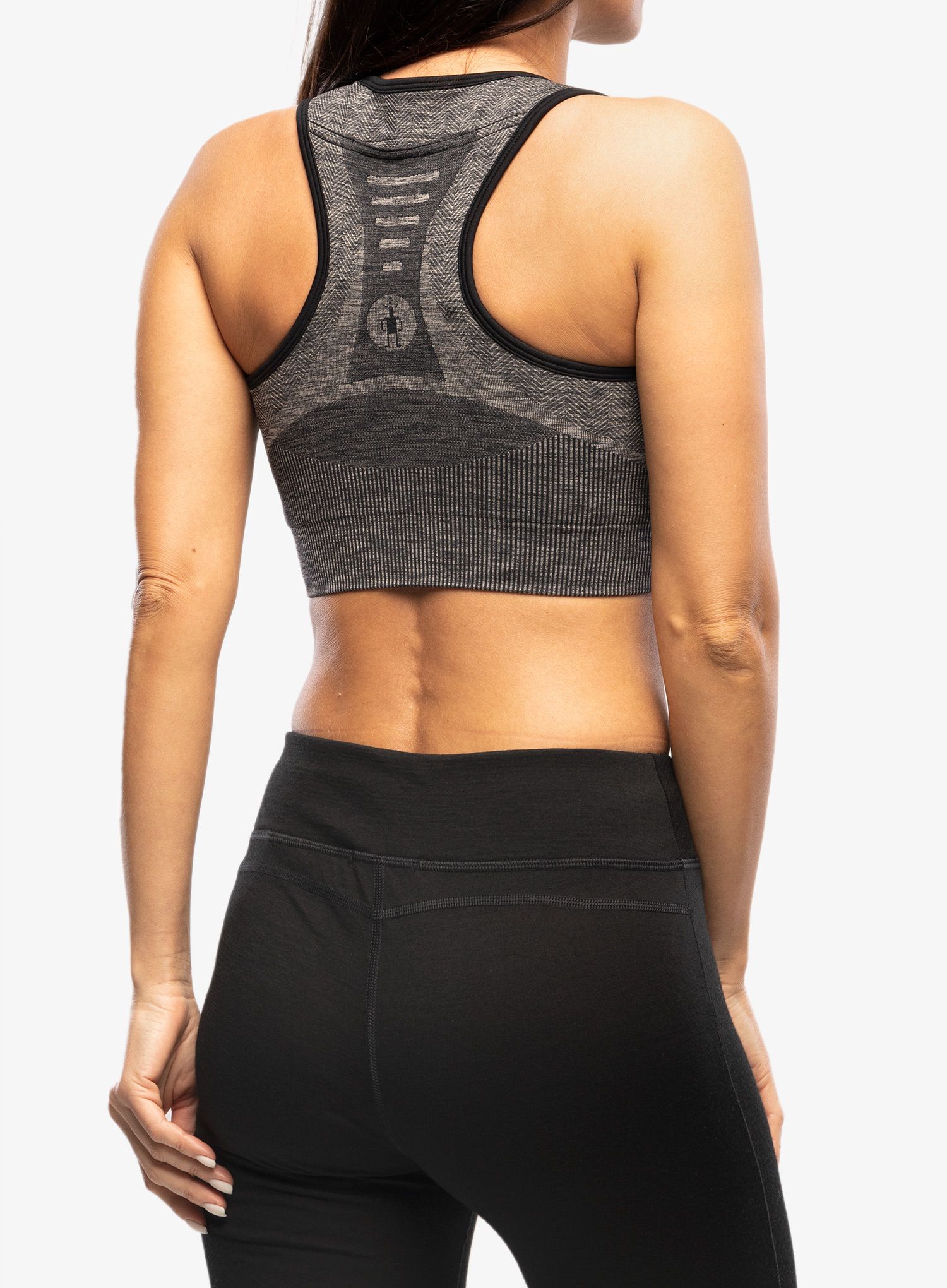 Бюстгальтер спортивний Smartwool Intraknit Racerback Bra - black heather