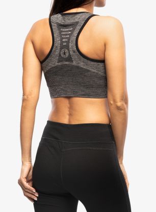 Бюстгальтер спортивний Smartwool Intraknit Racerback Bra - black heather