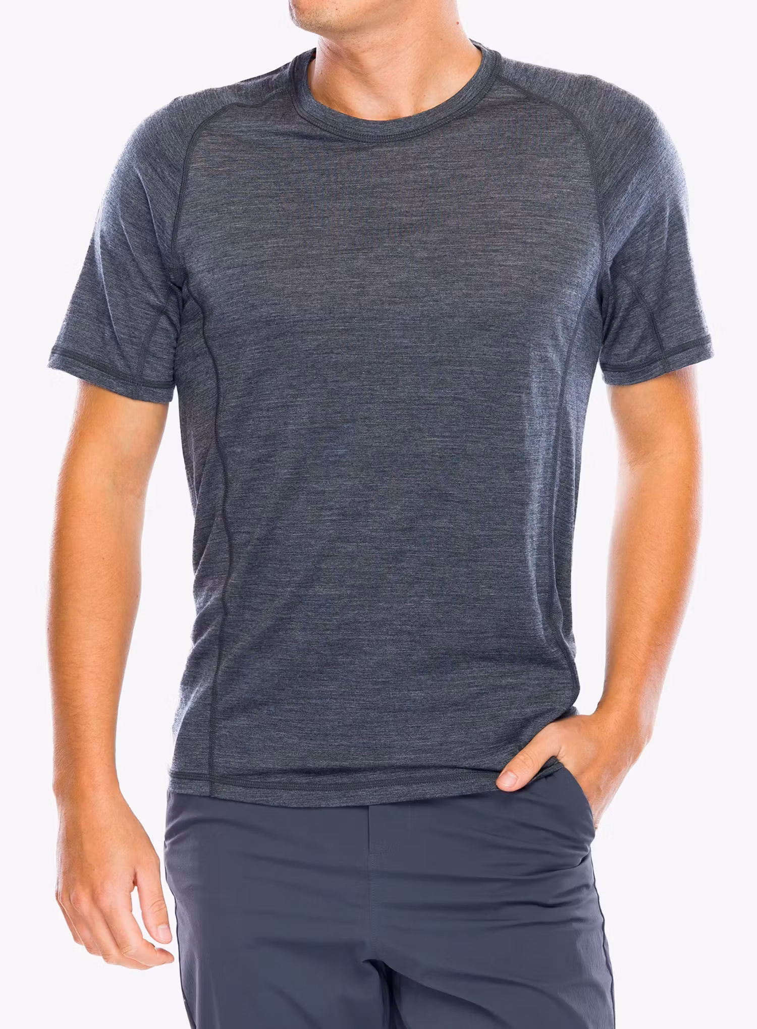 Футболка з мериноса Smartwool Merino Sport Ultralite S/S - charcoal heather