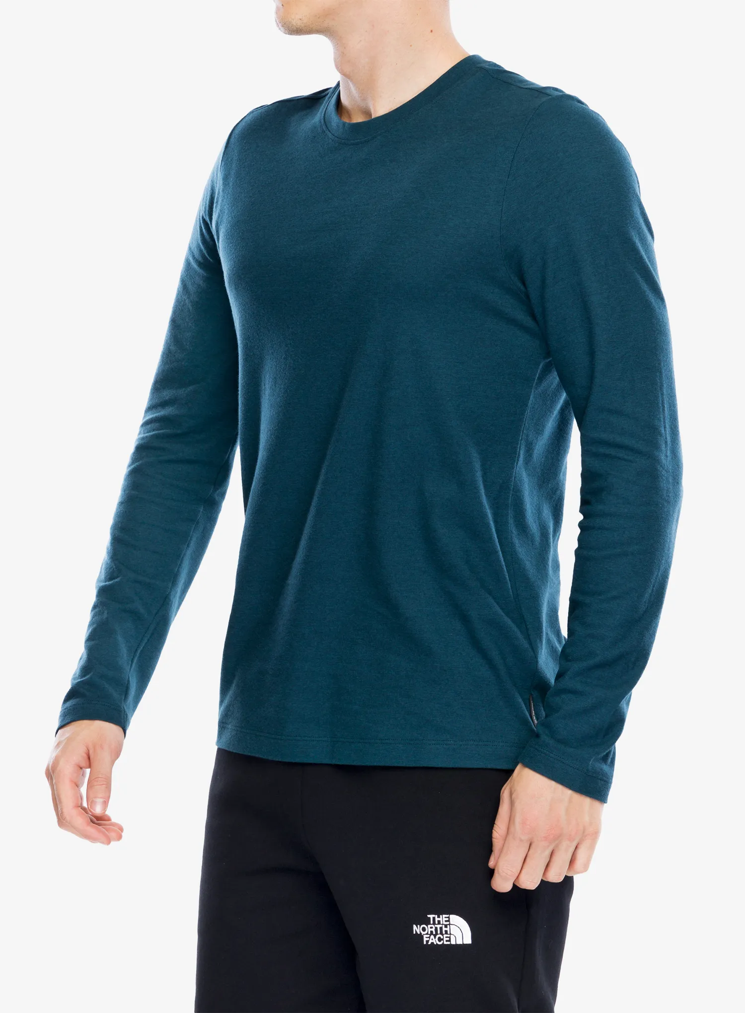 Кофта без каптура Smartwool Perfect Crew Long Sleeve Tee - twilight blue