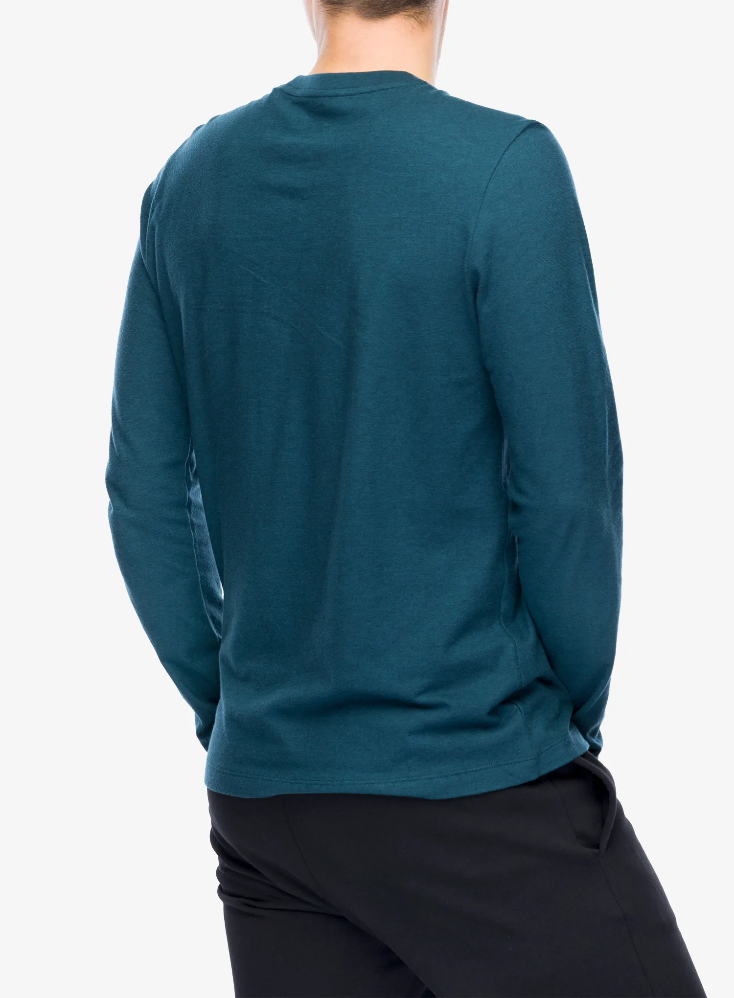 Кофта без каптура Smartwool Perfect Crew Long Sleeve Tee - twilight blue