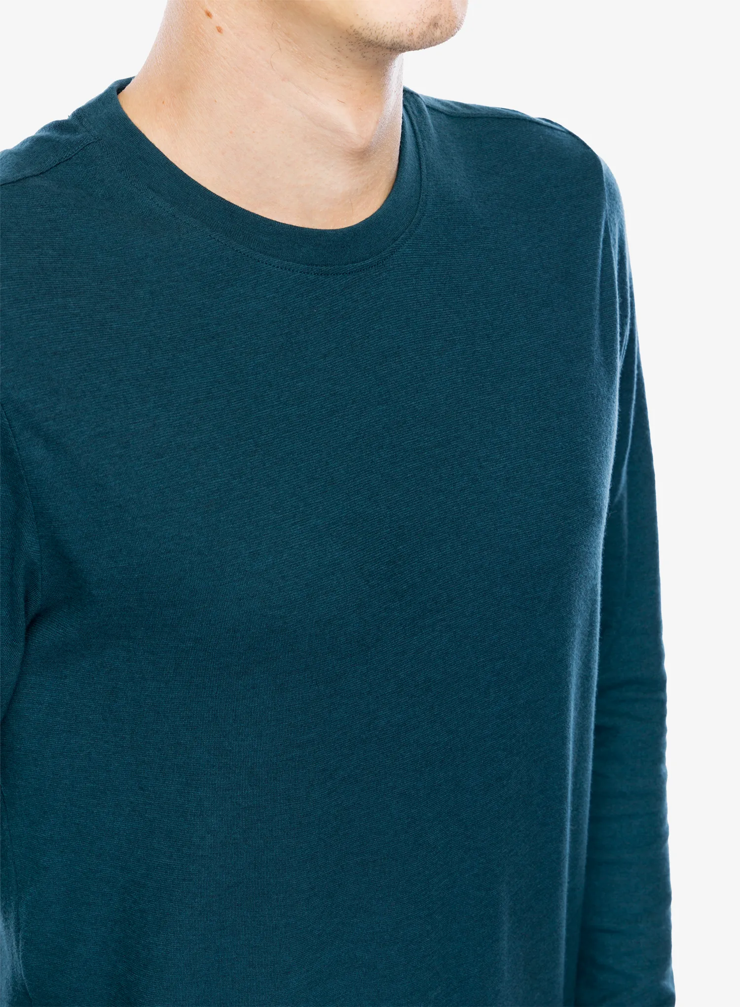 Кофта без каптура Smartwool Perfect Crew Long Sleeve Tee - twilight blue