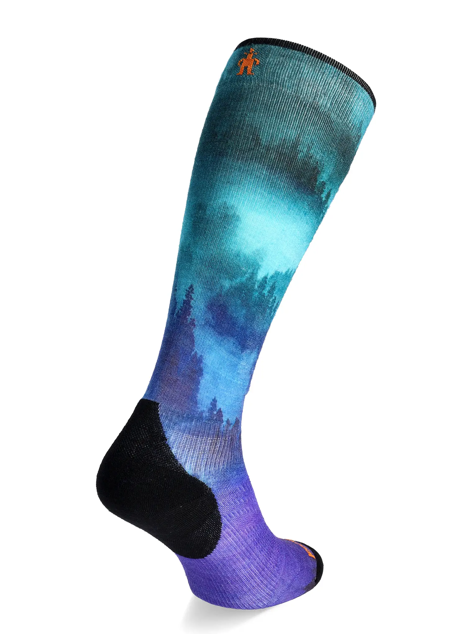Шкарпетки лижні Smartwool Ski Targeted Cushion Compression Print OTC Socks - black