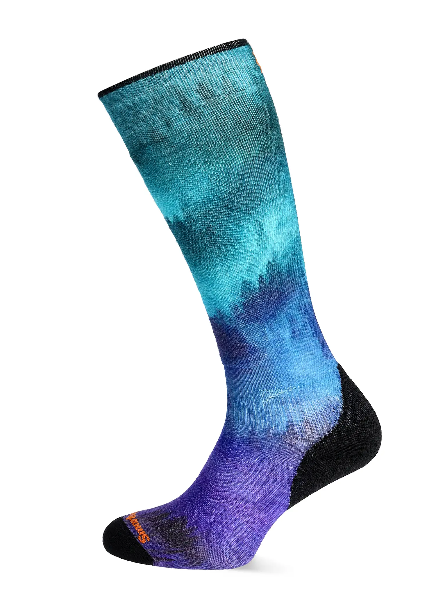 Шкарпетки лижні Smartwool Ski Targeted Cushion Compression Print OTC Socks - black