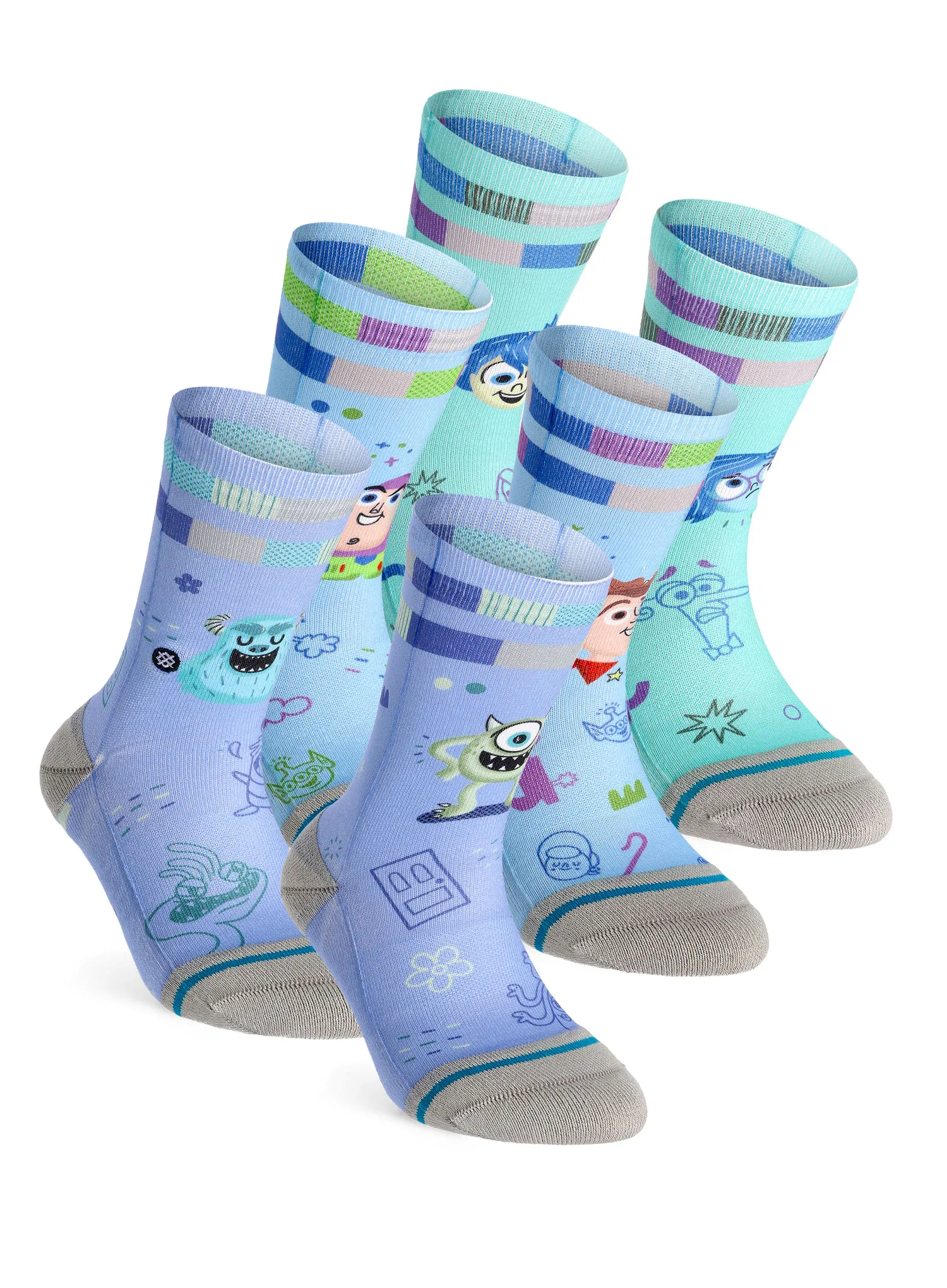 Шкарпетки дитячі Stance Pixar By Ryan 3 Pack - blue