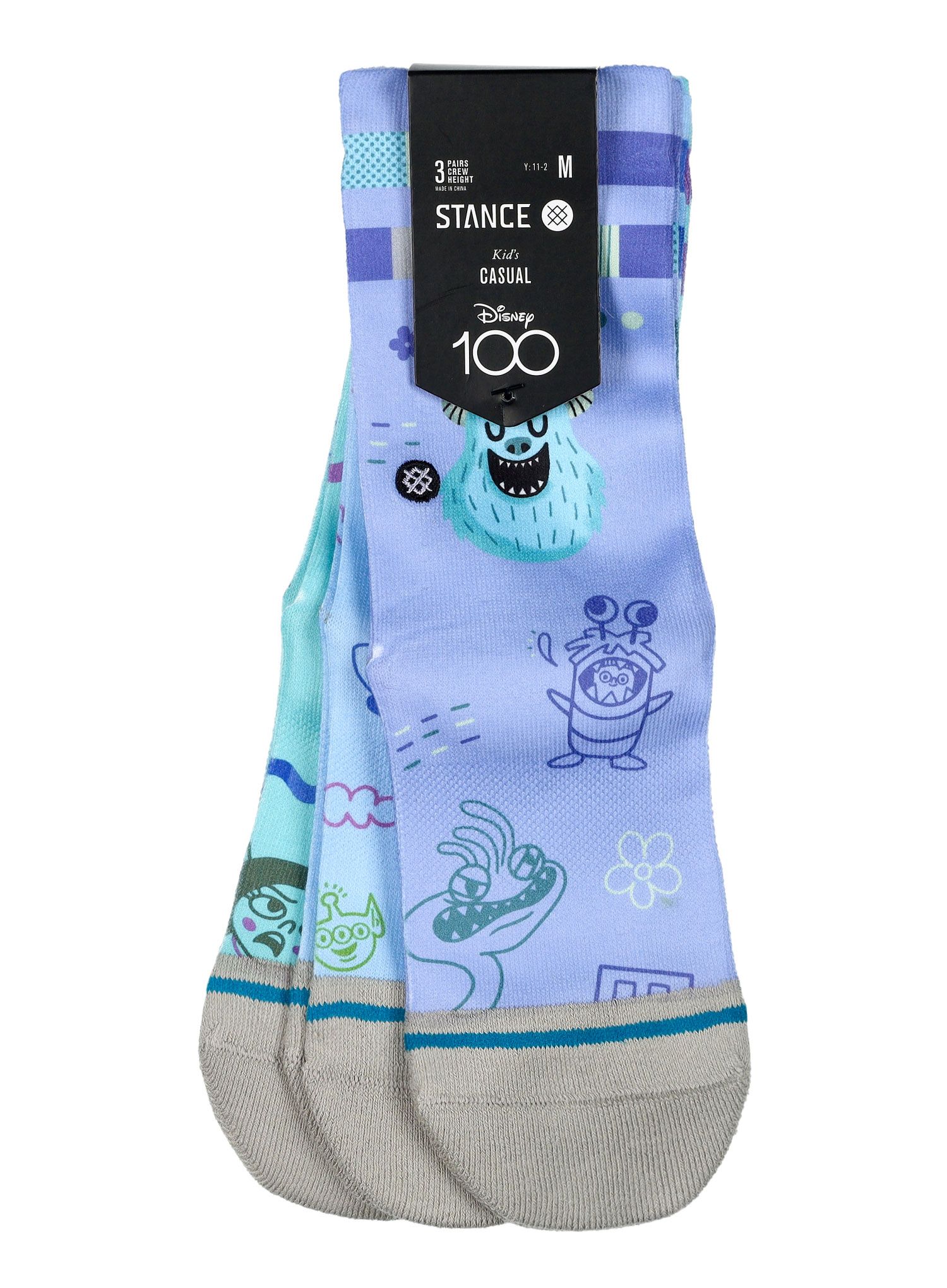 Шкарпетки дитячі Stance Pixar By Ryan 3 Pack - blue
