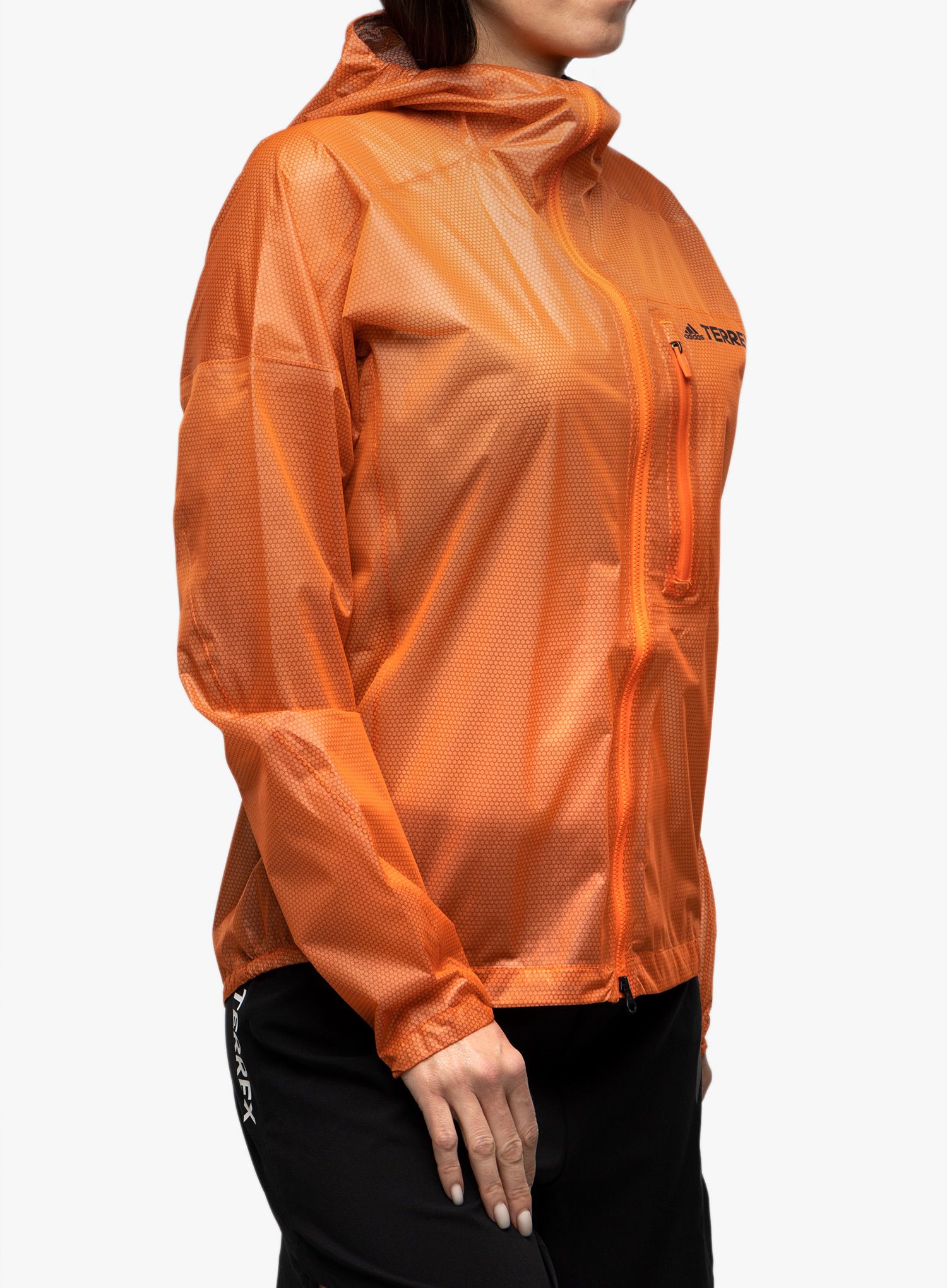 Куртка для бігу жіноча adidas TERREX Agravic 2,5L Rain Jacket - semi impact orange