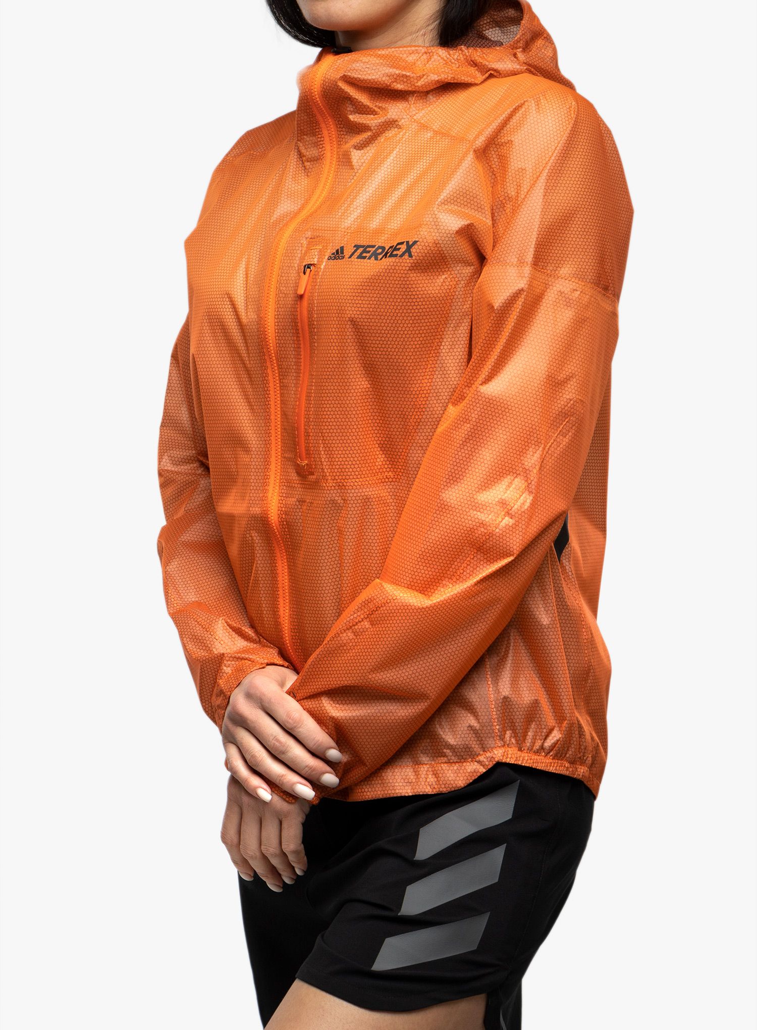 Куртка для бігу жіноча adidas TERREX Agravic 2,5L Rain Jacket - semi impact orange