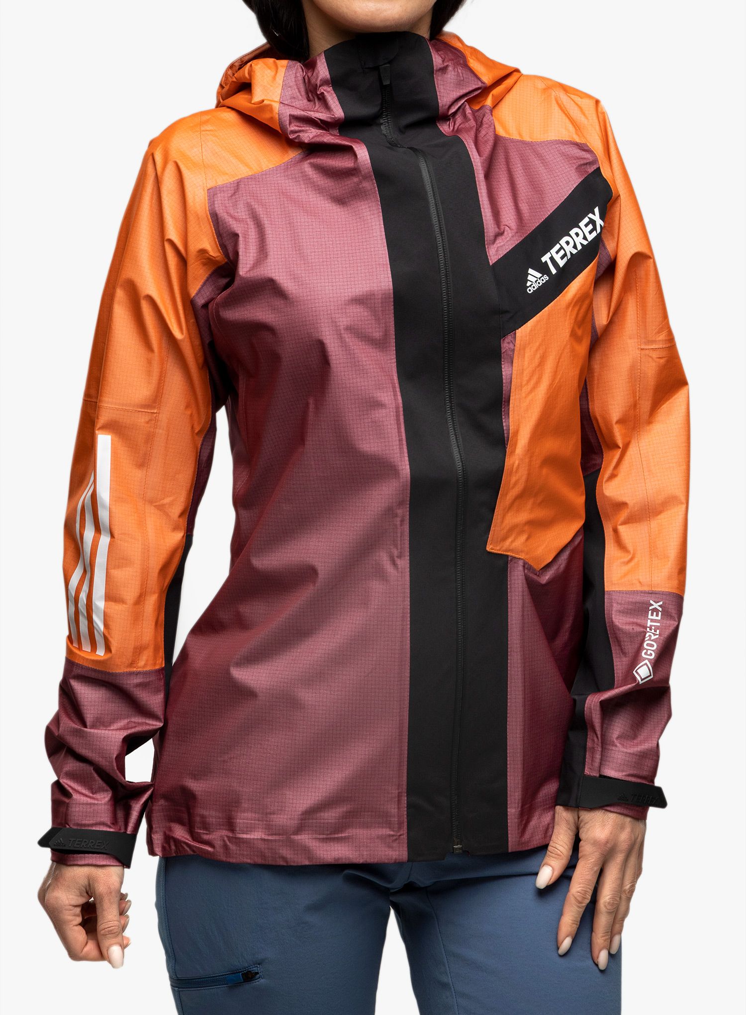 Куртка жіноча adidas TERREX Techrock Light GORE-TEX Jacket - red/semi impact orange