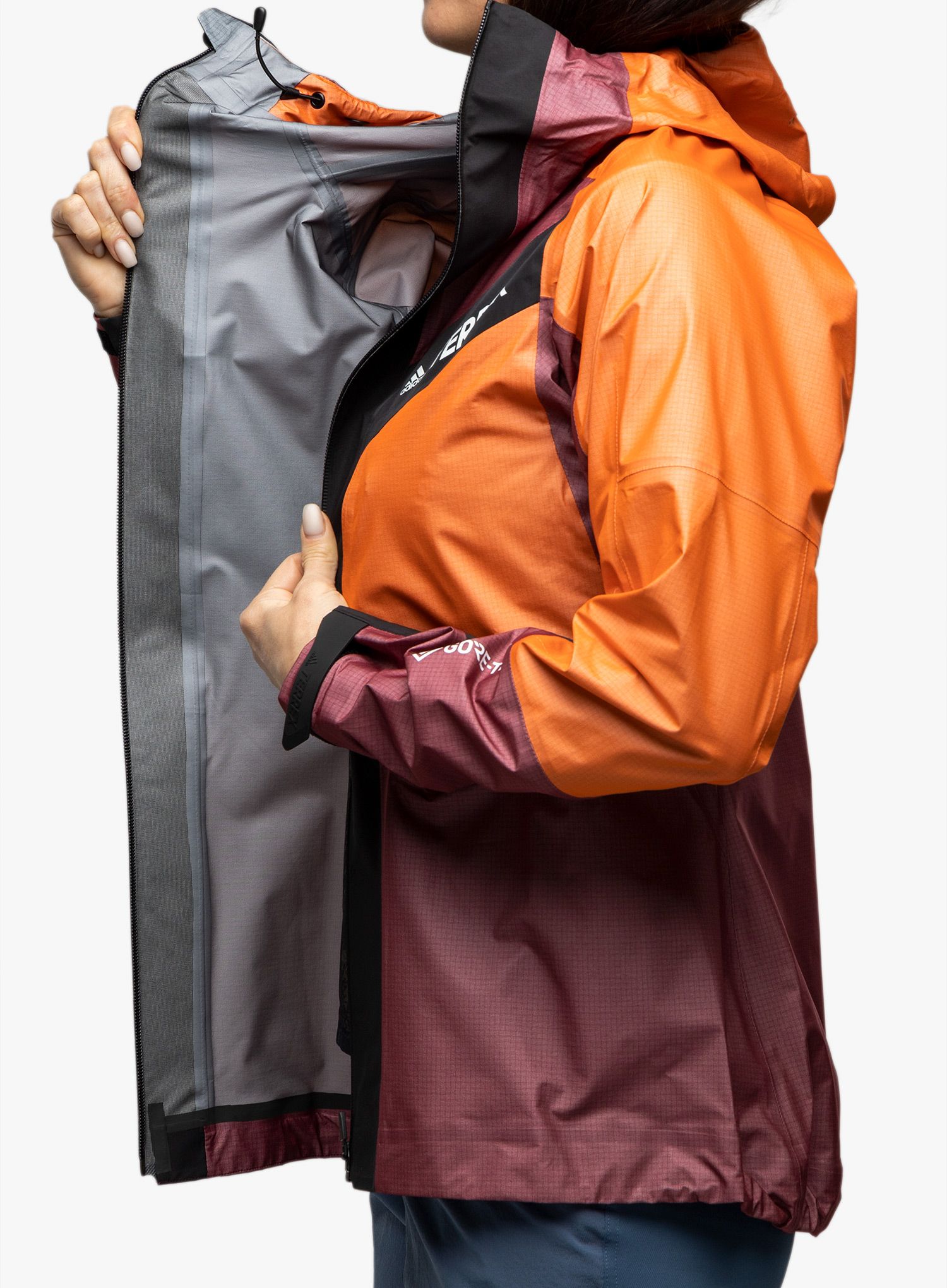 Куртка жіноча adidas TERREX Techrock Light GORE-TEX Jacket - red/semi impact orange