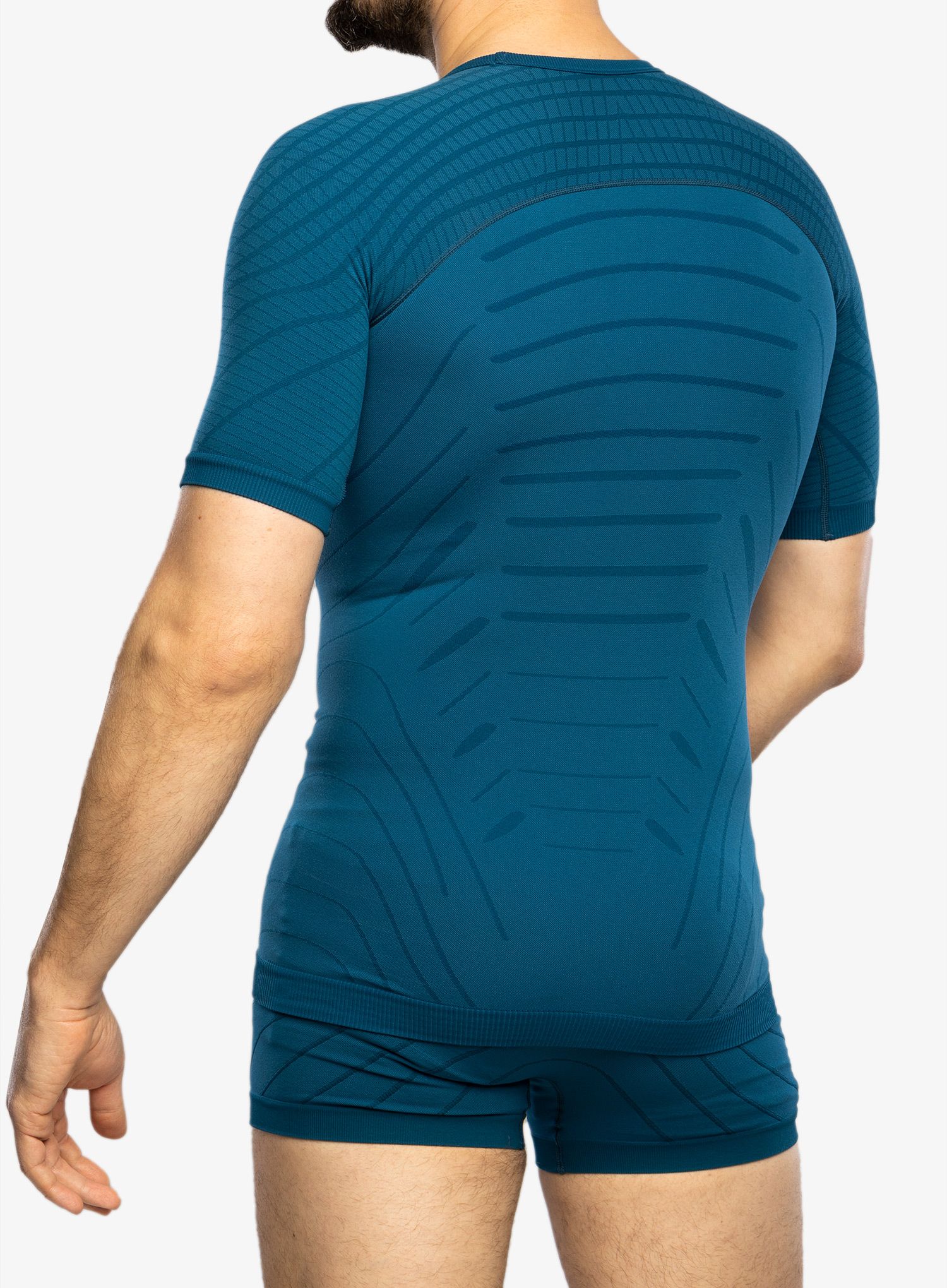 Термофутболка UYN Motyon 2.0 UW Shirt SH SL - blue poseidon