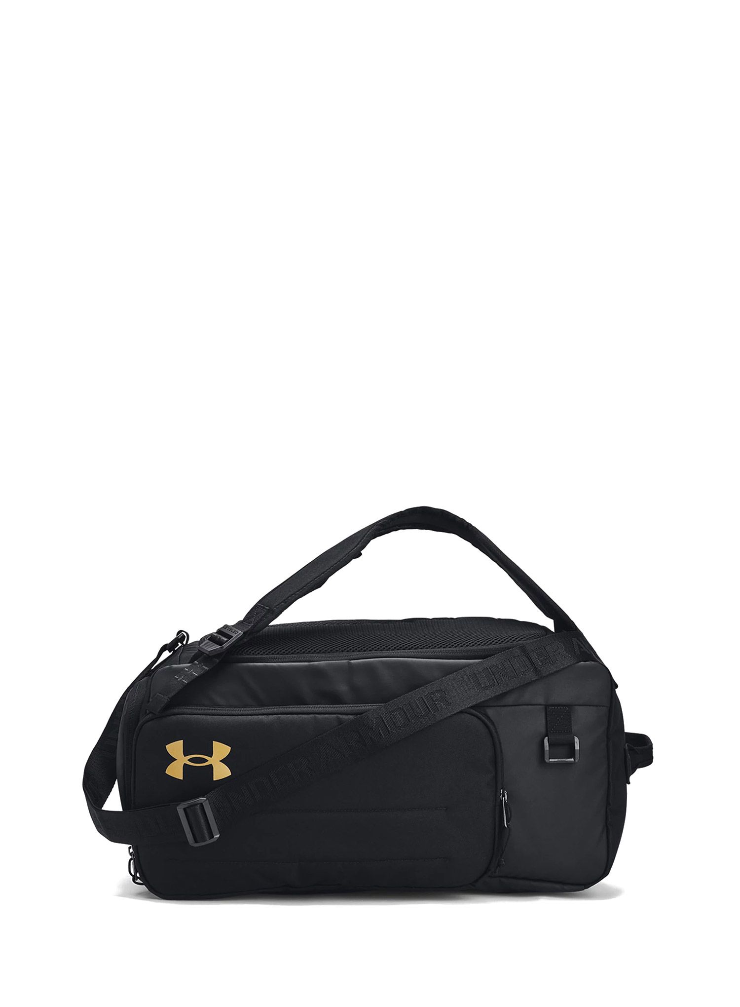 Сумка Under Armour Contain Duo Small BP Duffle - black/metallic gold