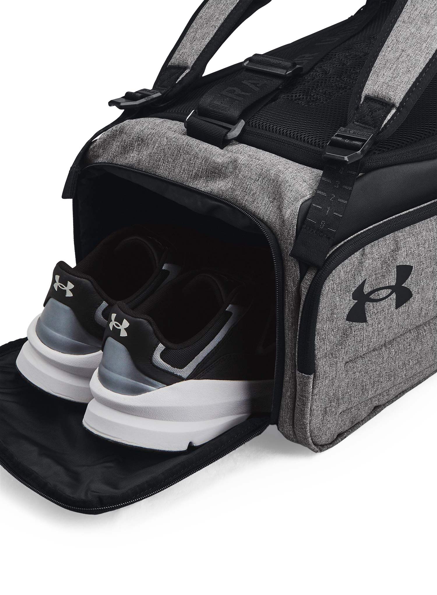 Сумка Under Armour Contain Duo Small BP Duffle - castlerock medium/black/white