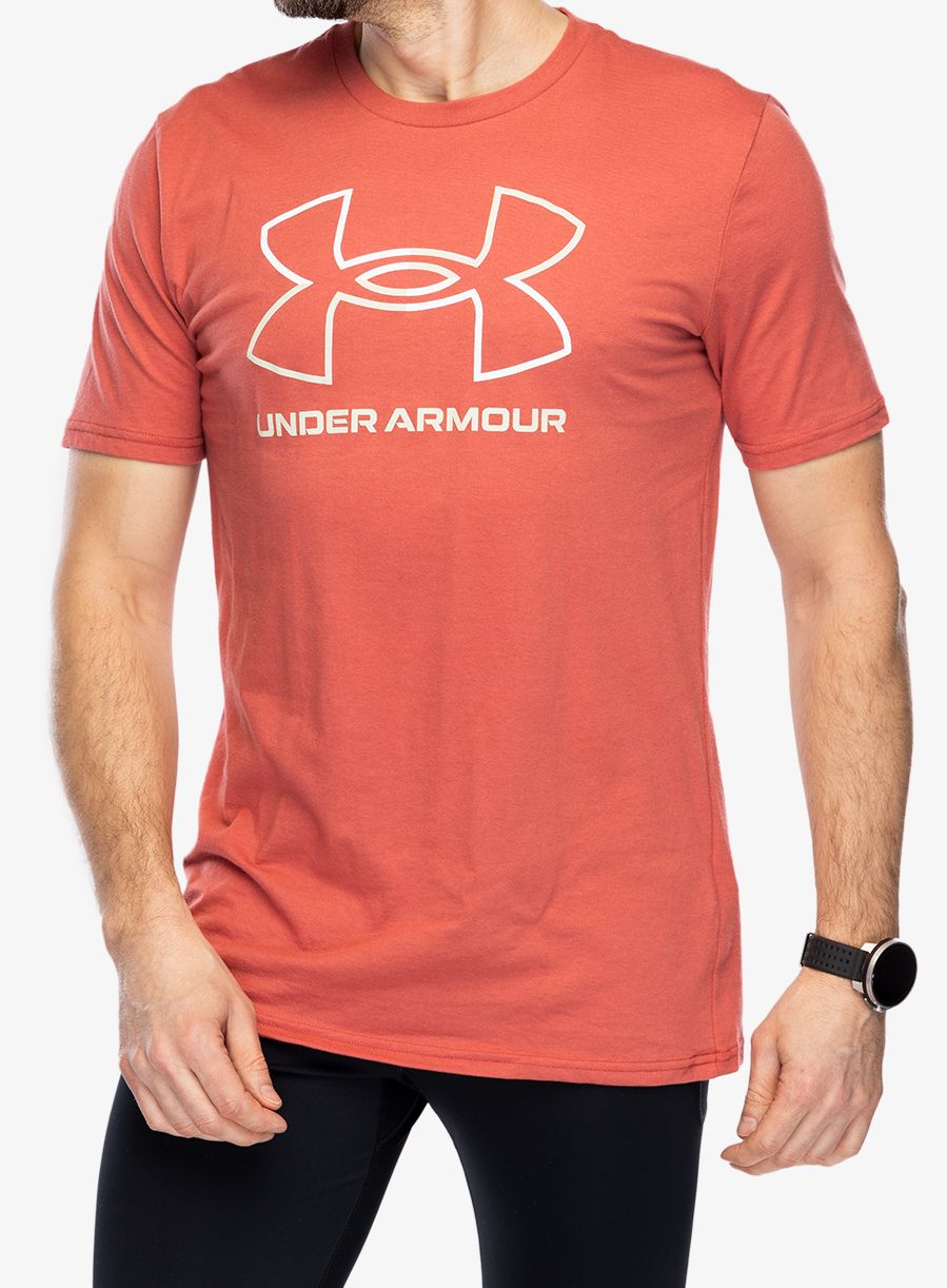 Футболка з принтом Under Armour GL Foundation SS - sedona red/white