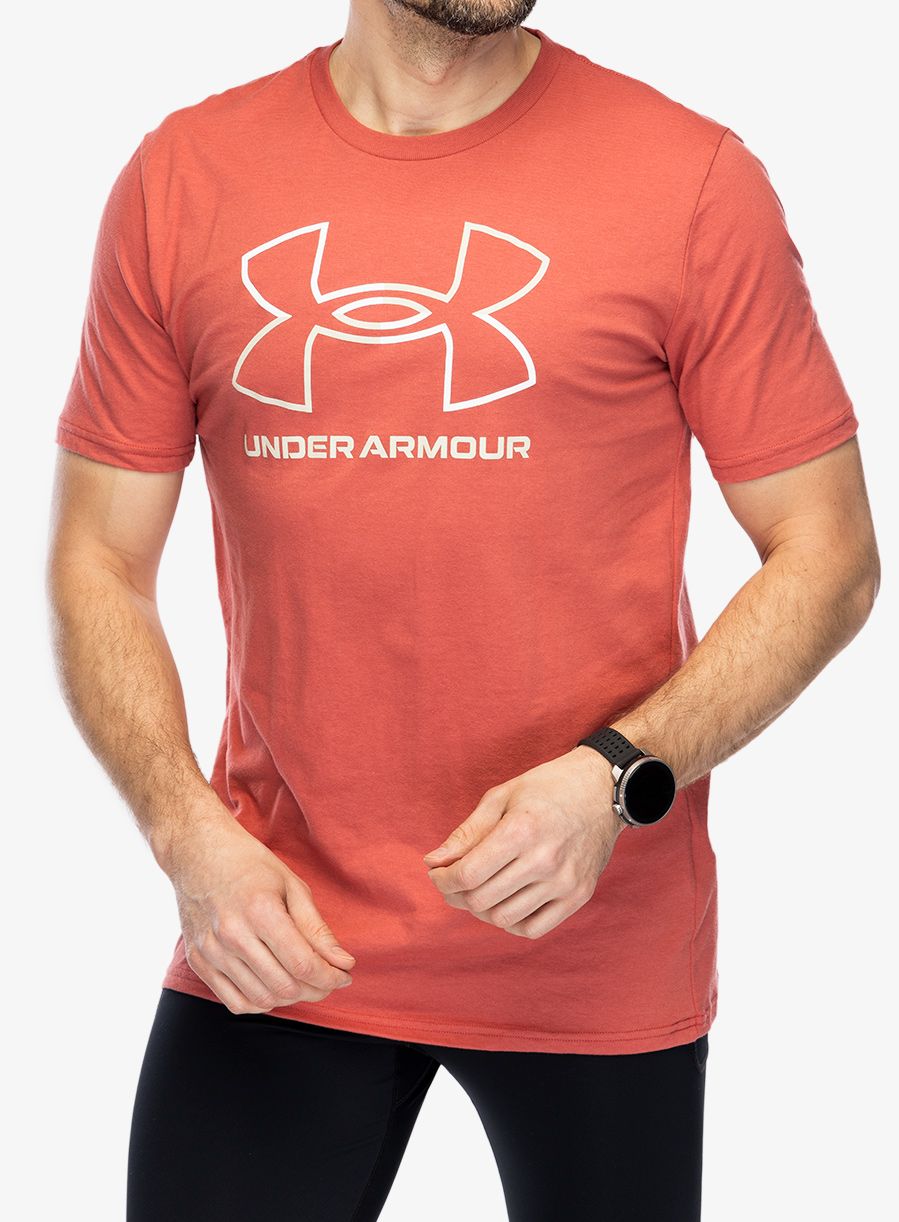 Футболка з принтом Under Armour GL Foundation SS - sedona red/white