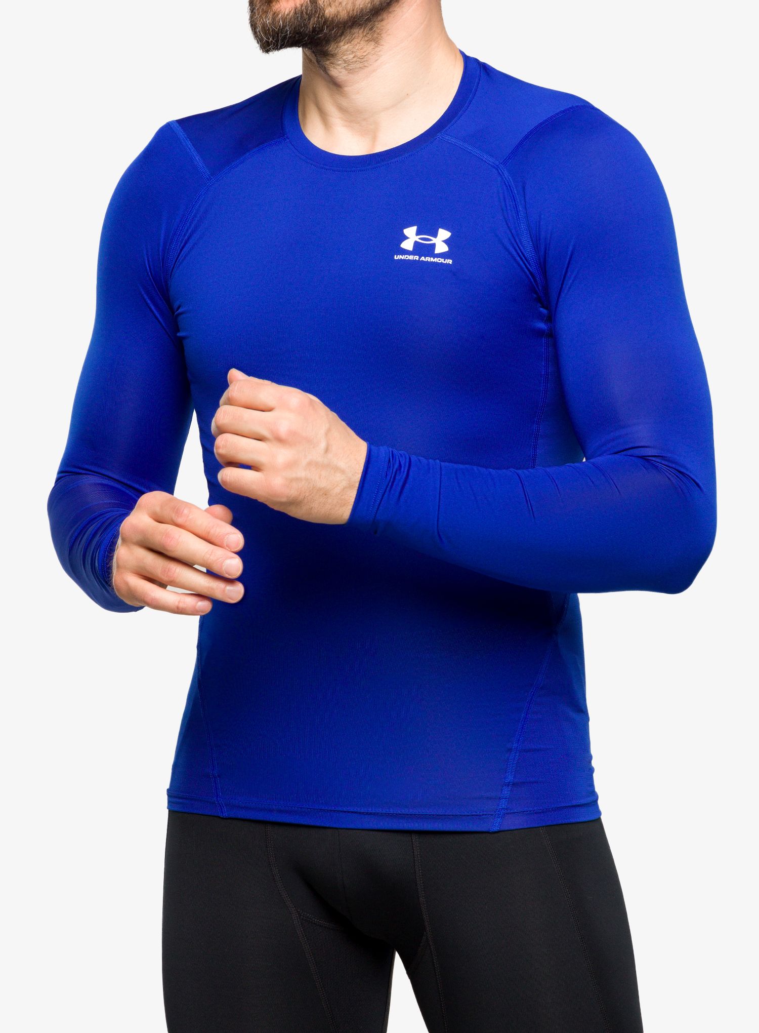 Термокофта Under Armour HG Armour Comp LS - royal/white