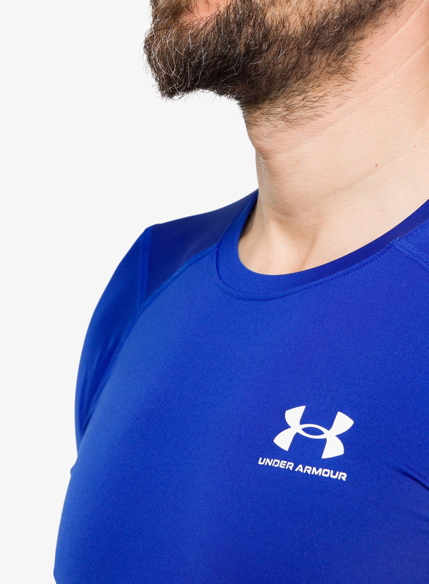Термокофта Under Armour HG Armour Comp LS - royal/white