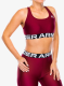 Топ спортивний Under Armour HeatGear Authentics Mid Branded Bra - cardinal/white