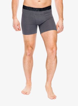Боксери Under Armour Performance Cotton 6 in 3-Pack Boxerjock - castlerock full htr/red/steel