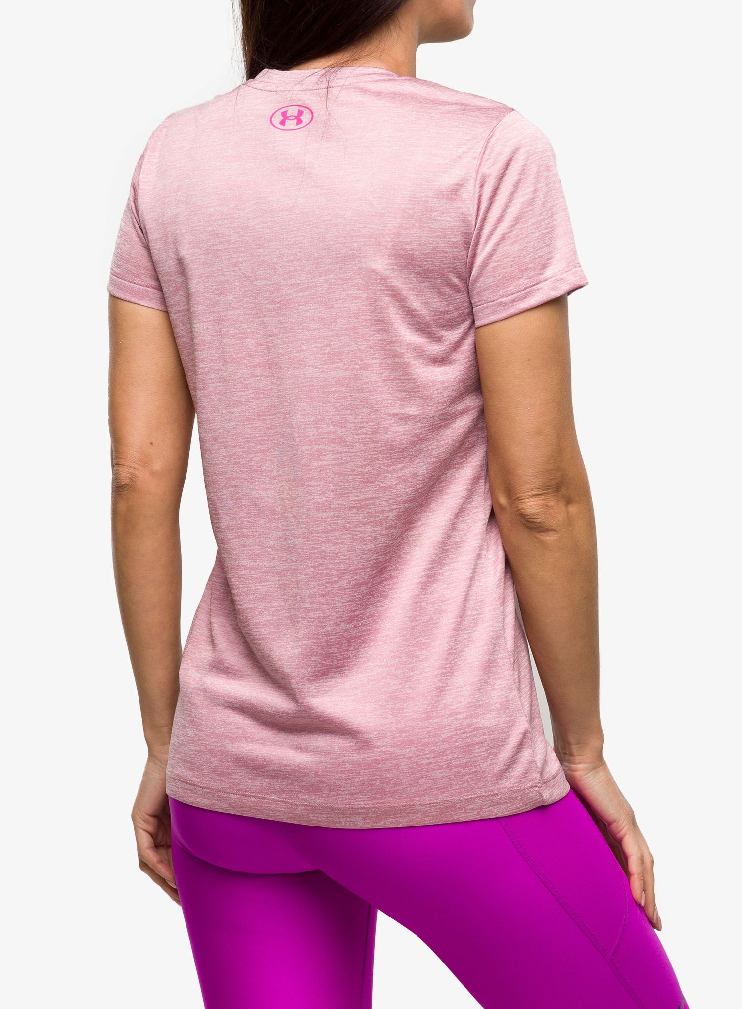 Футболка жіноча Under Armour Tech Twist Graphic SSV - pink elixir/pink sugar/rebel