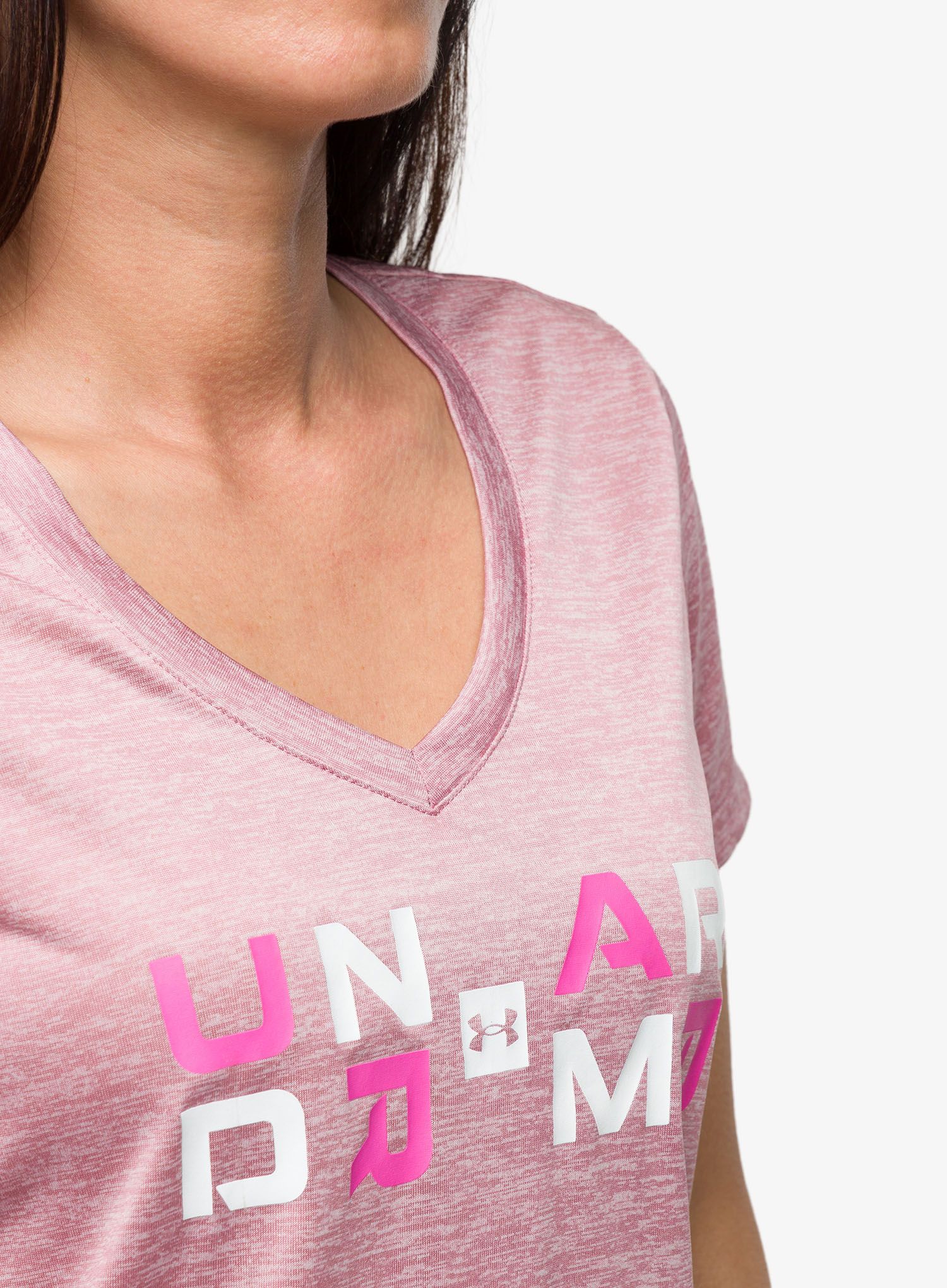 Футболка жіноча Under Armour Tech Twist Graphic SSV - pink elixir/pink sugar/rebel