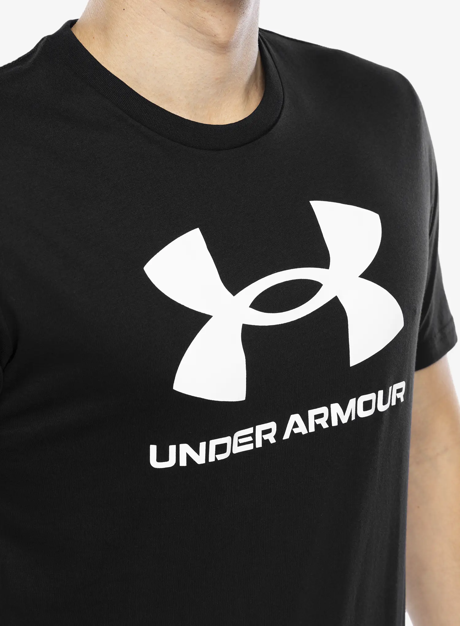 Футболка бавовняна Under Armour UA Logo Short Sleeve - black/white