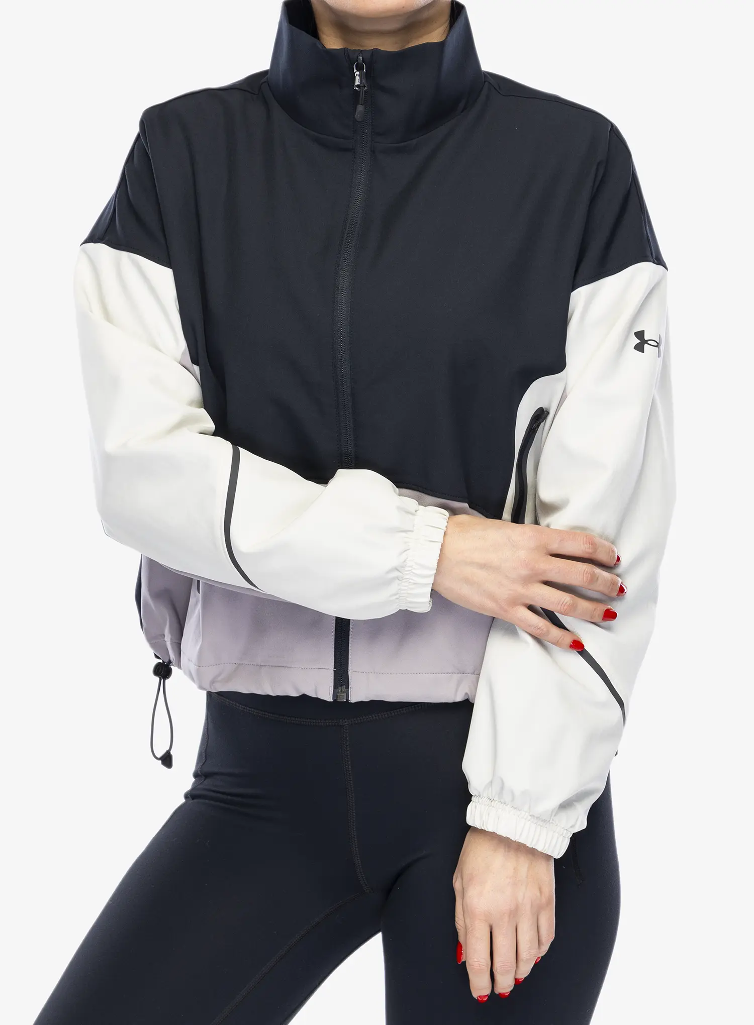 Куртка жіноча Under Armour UA Unstoppable Jacket - black/summit white/tetra gray