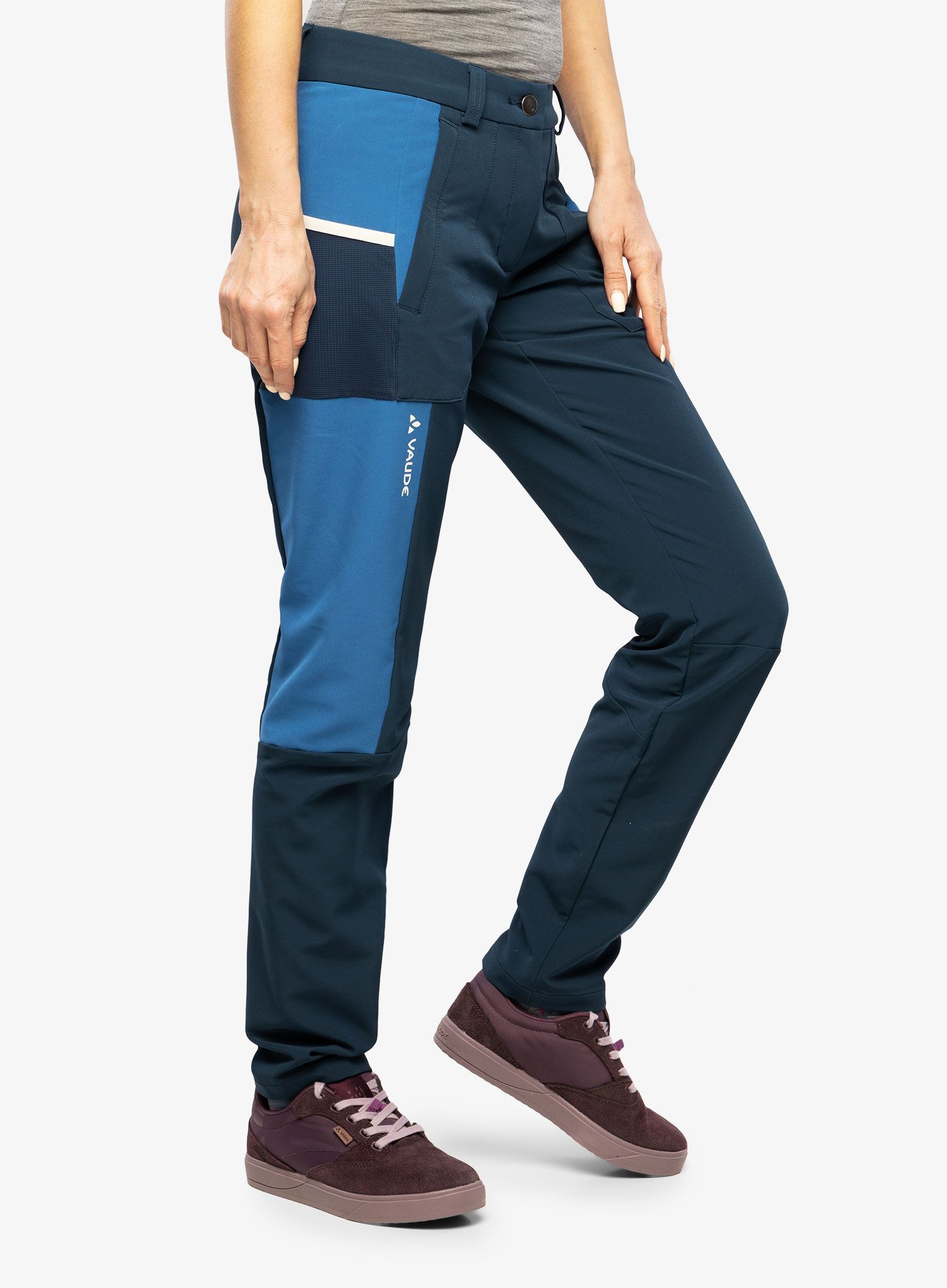 Штани туристичні жіночі Vaude Elope Slim Fit Pants - dark sea