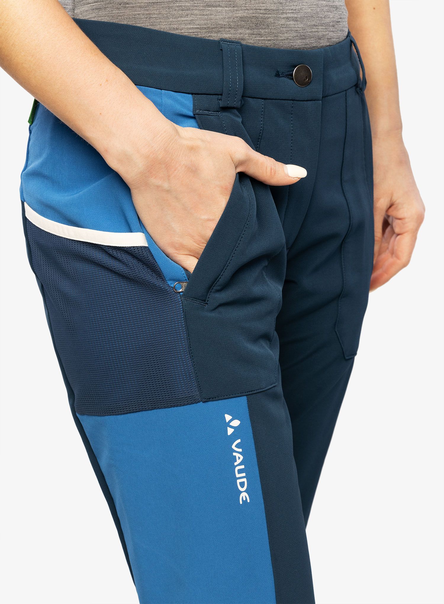 Штани туристичні жіночі Vaude Elope Slim Fit Pants - dark sea