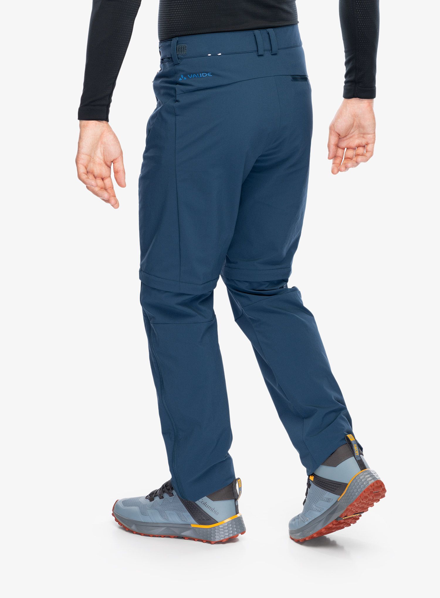 Штани трансформери Vaude Farley Stretch T-Zip Pants III - dark sea