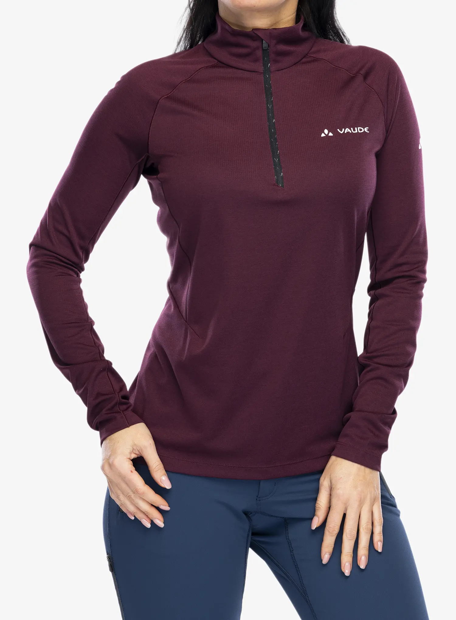 Термокофта жіноча Vaude Larice Light Shirt II - cassis uni